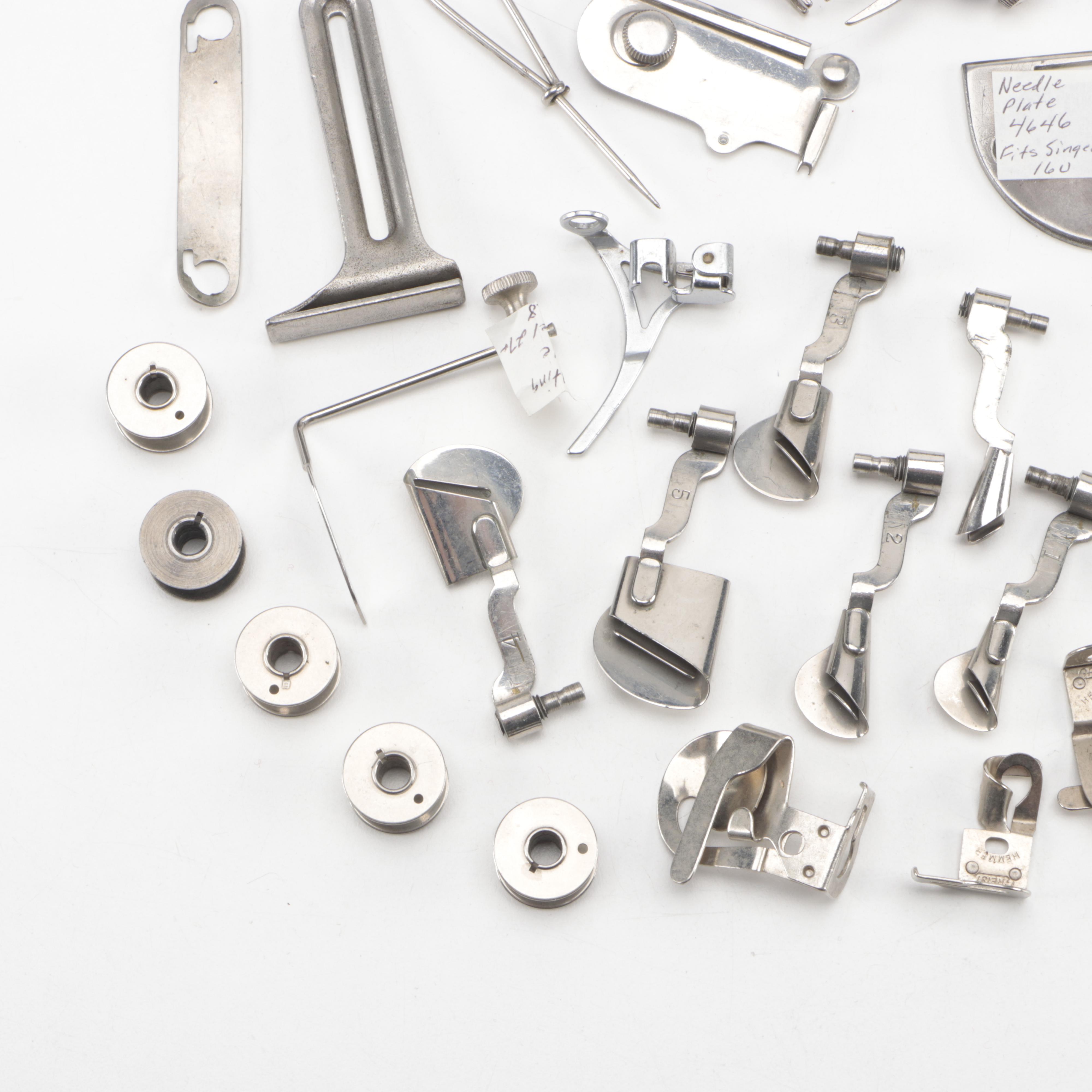 Singer Sewing Machine Buttonholer and Other Accessories, Mid-20th Century