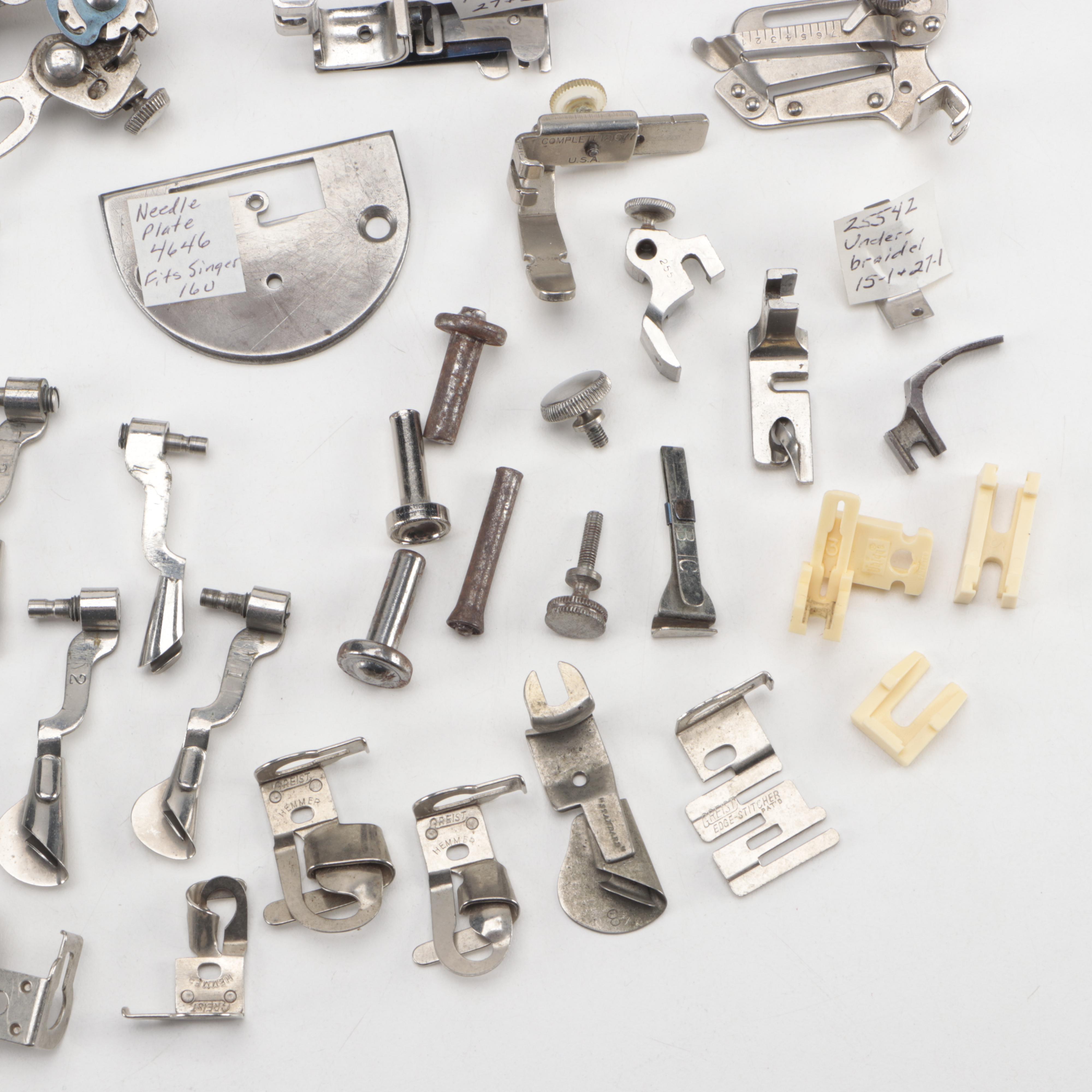 Singer Sewing Machine Buttonholer and Other Accessories, Mid-20th Century