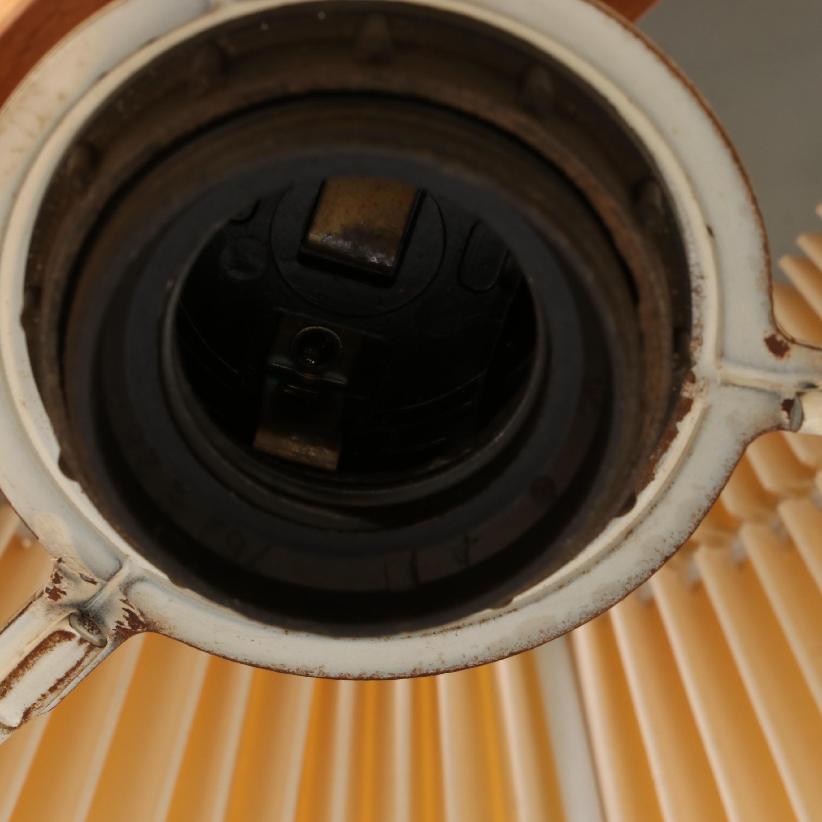 Mads Caprani for Caprani Light Teak & Beech Plywood & Enameled Steel Floor Lamp