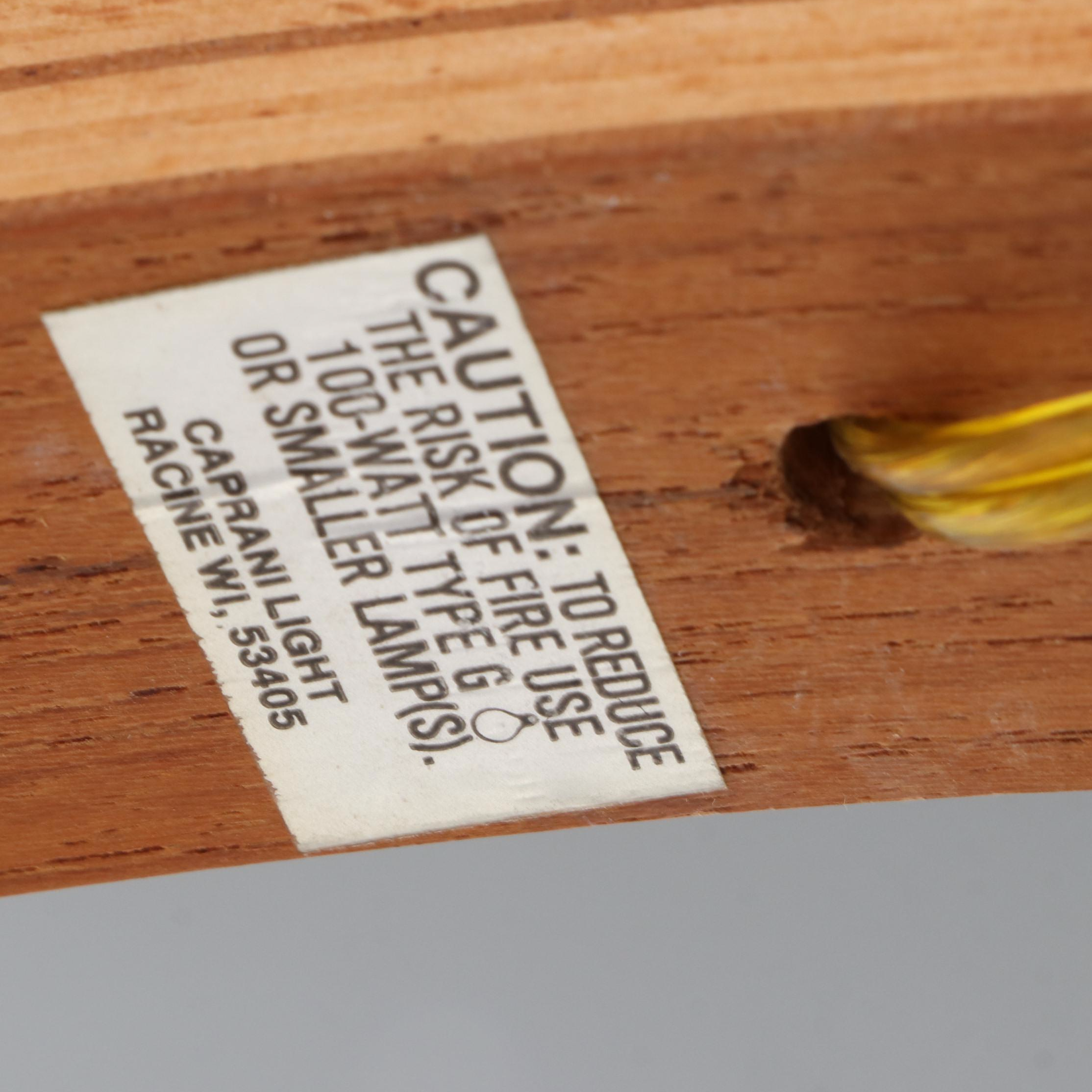 Mads Caprani for Caprani Light Teak & Beech Plywood & Enameled Steel Floor Lamp