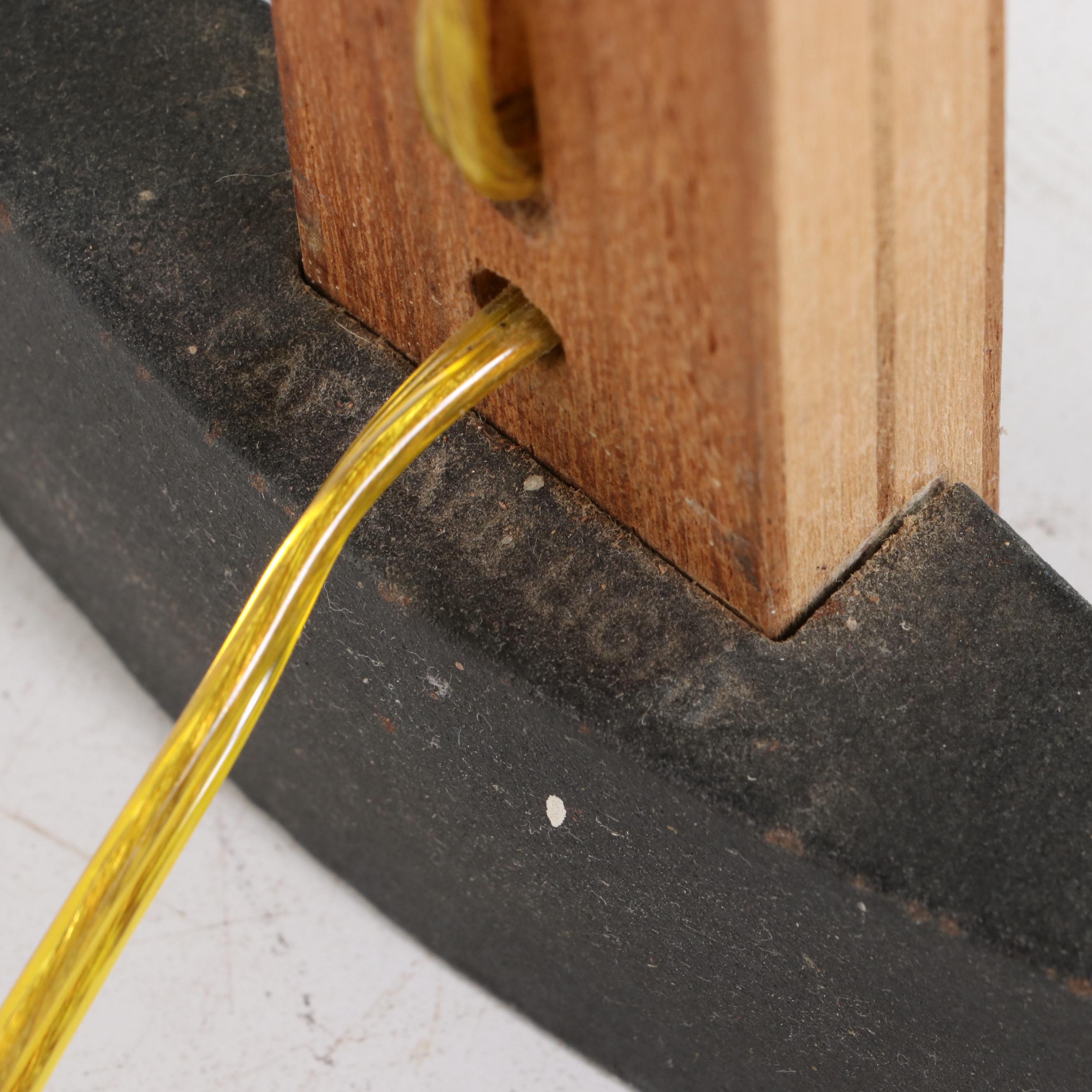 Mads Caprani for Caprani Light Teak & Beech Plywood & Enameled Steel Floor Lamp