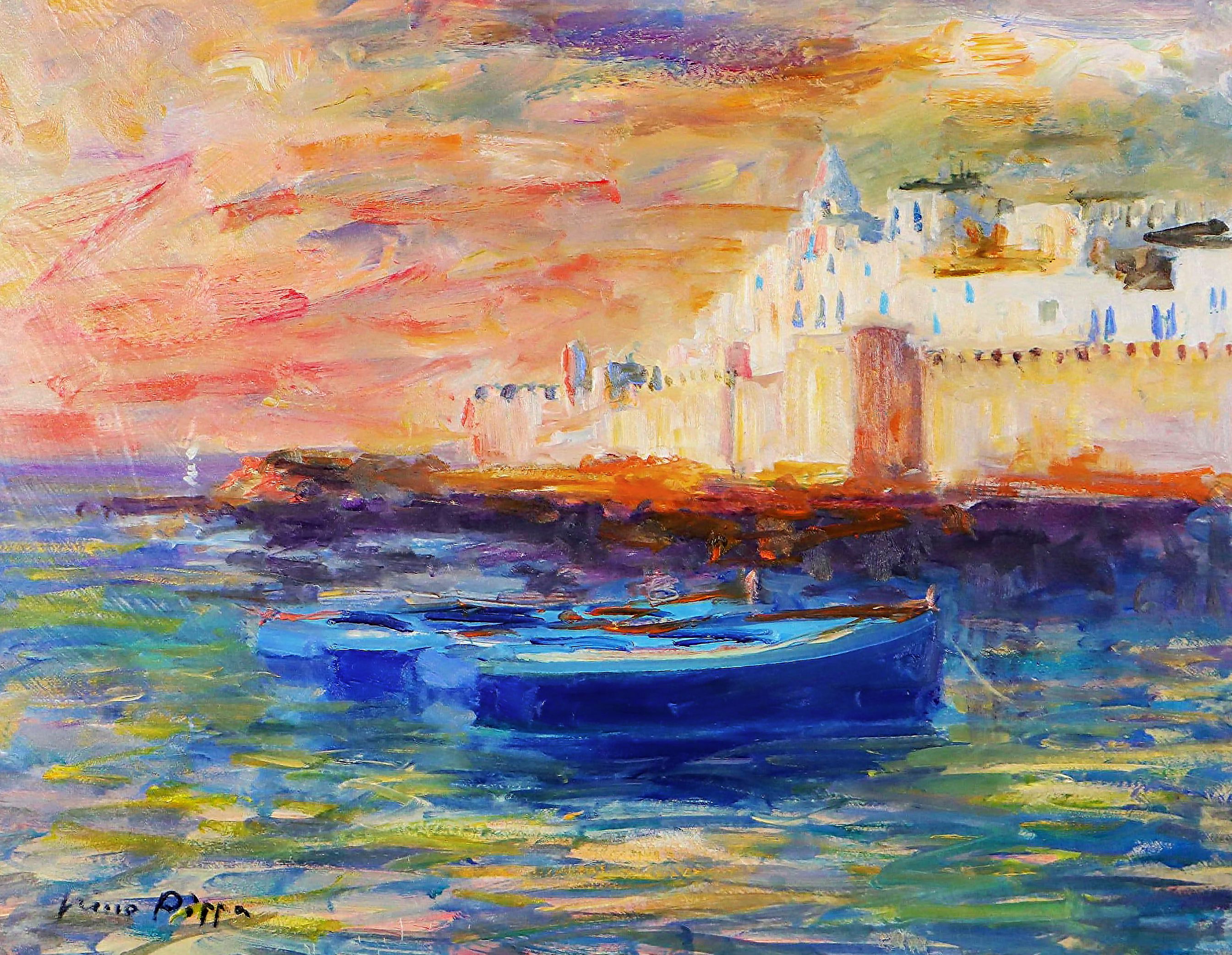 Nino Pippa Oil Painting "Essaouira - Morocco - Game of Thrones City," 2022