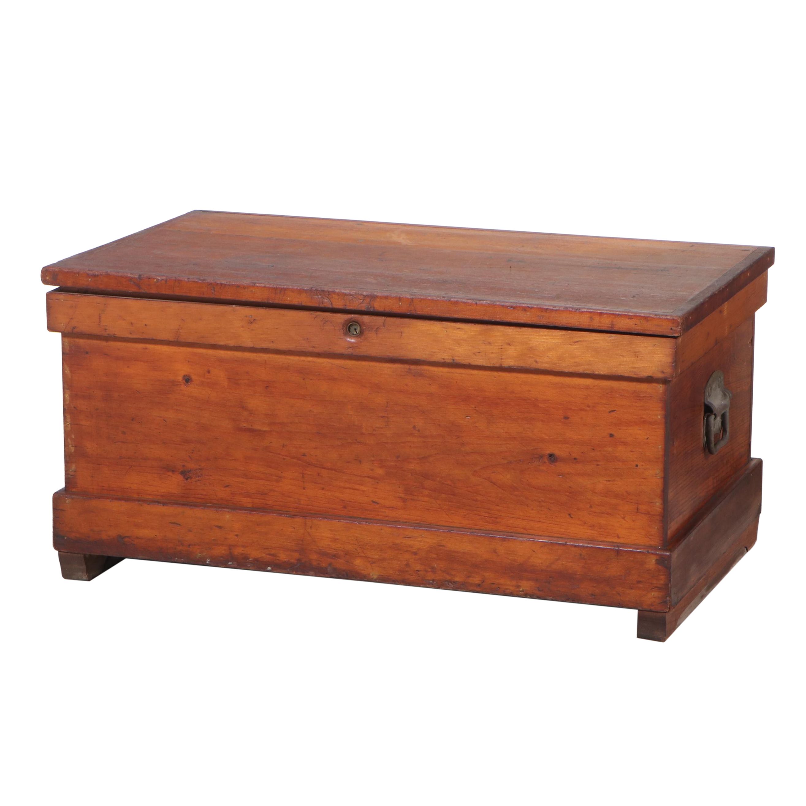 American Primitive Pine Tool Chest, Early 20th Century