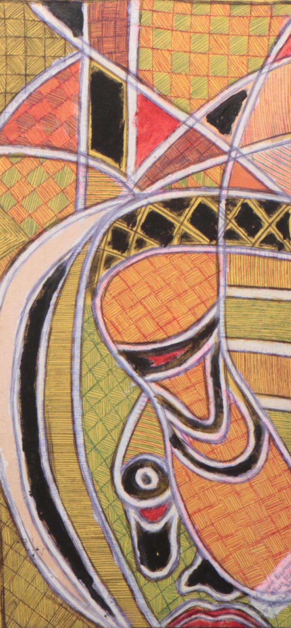 Kayode Buraimoh Mixed Media Painting, 2013