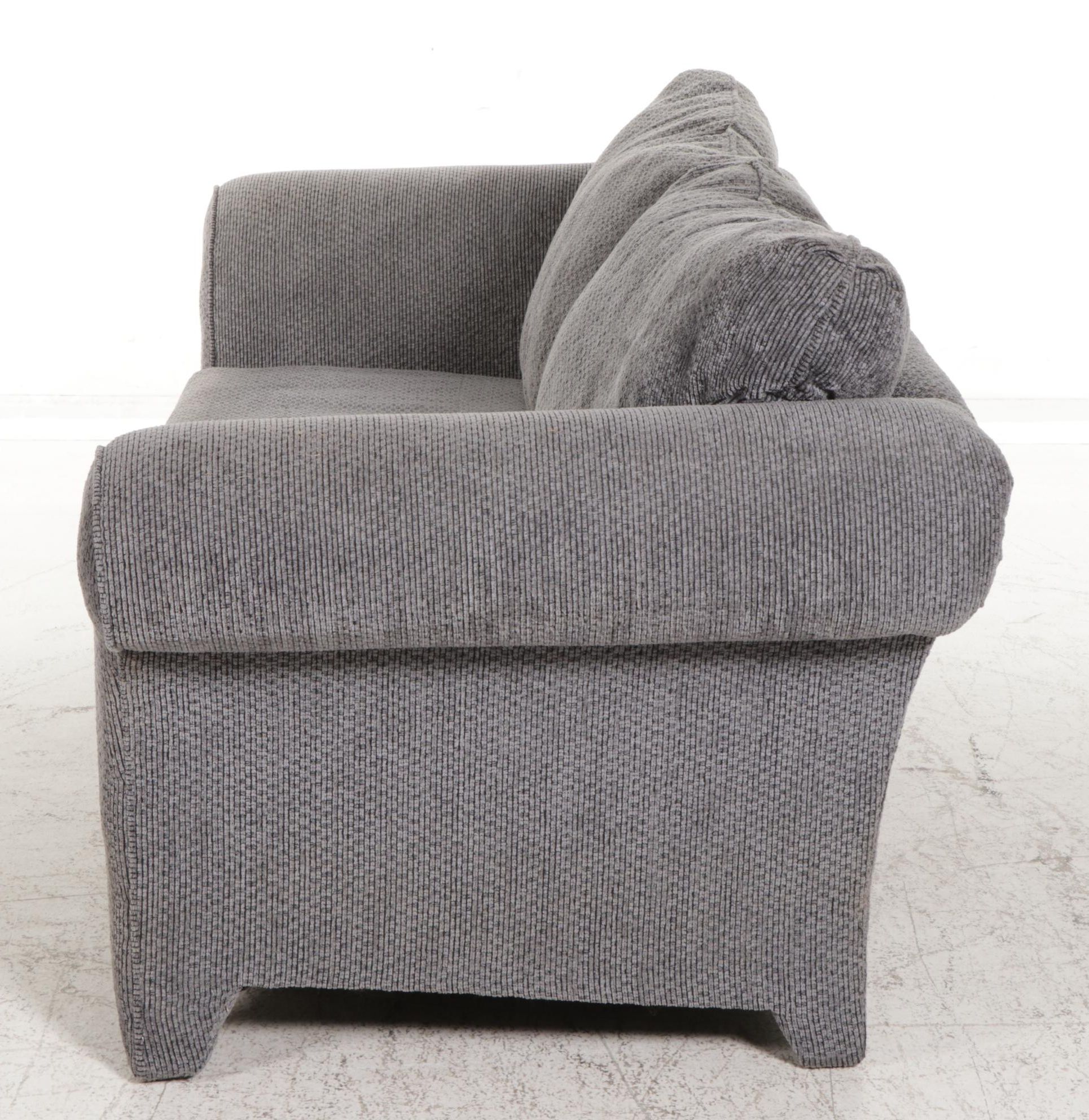 Klaussner for Sealy Chenille Upholstered Two-Seat Sofa