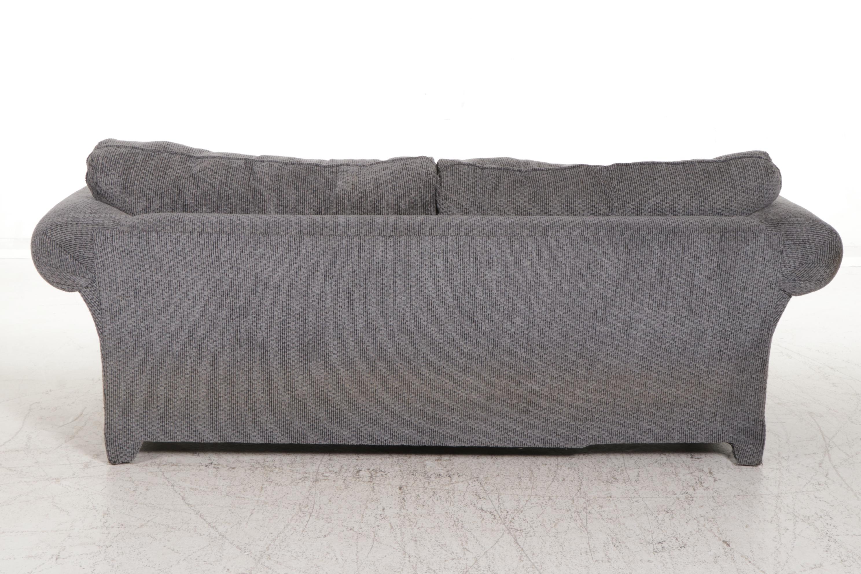 Klaussner for Sealy Chenille Upholstered Two-Seat Sofa