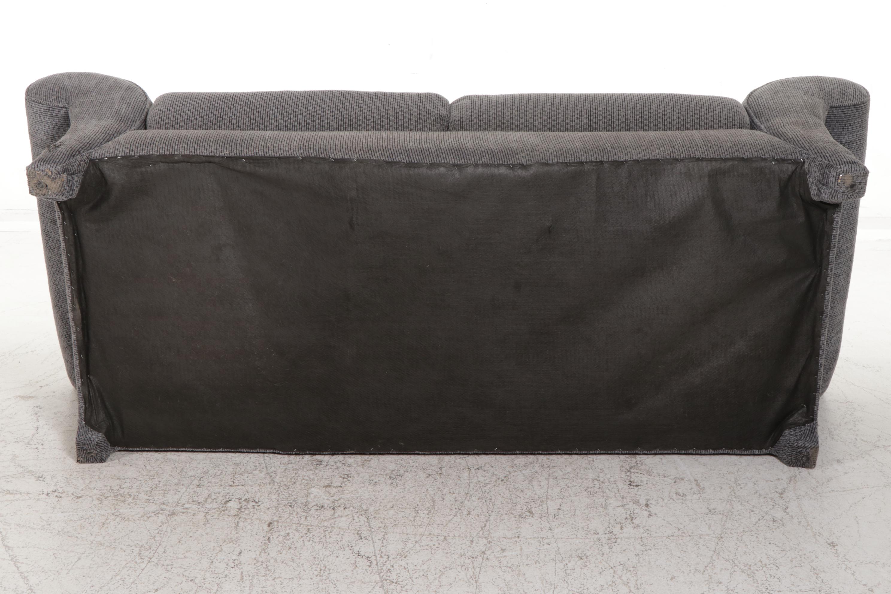 Klaussner for Sealy Chenille Upholstered Two-Seat Sofa