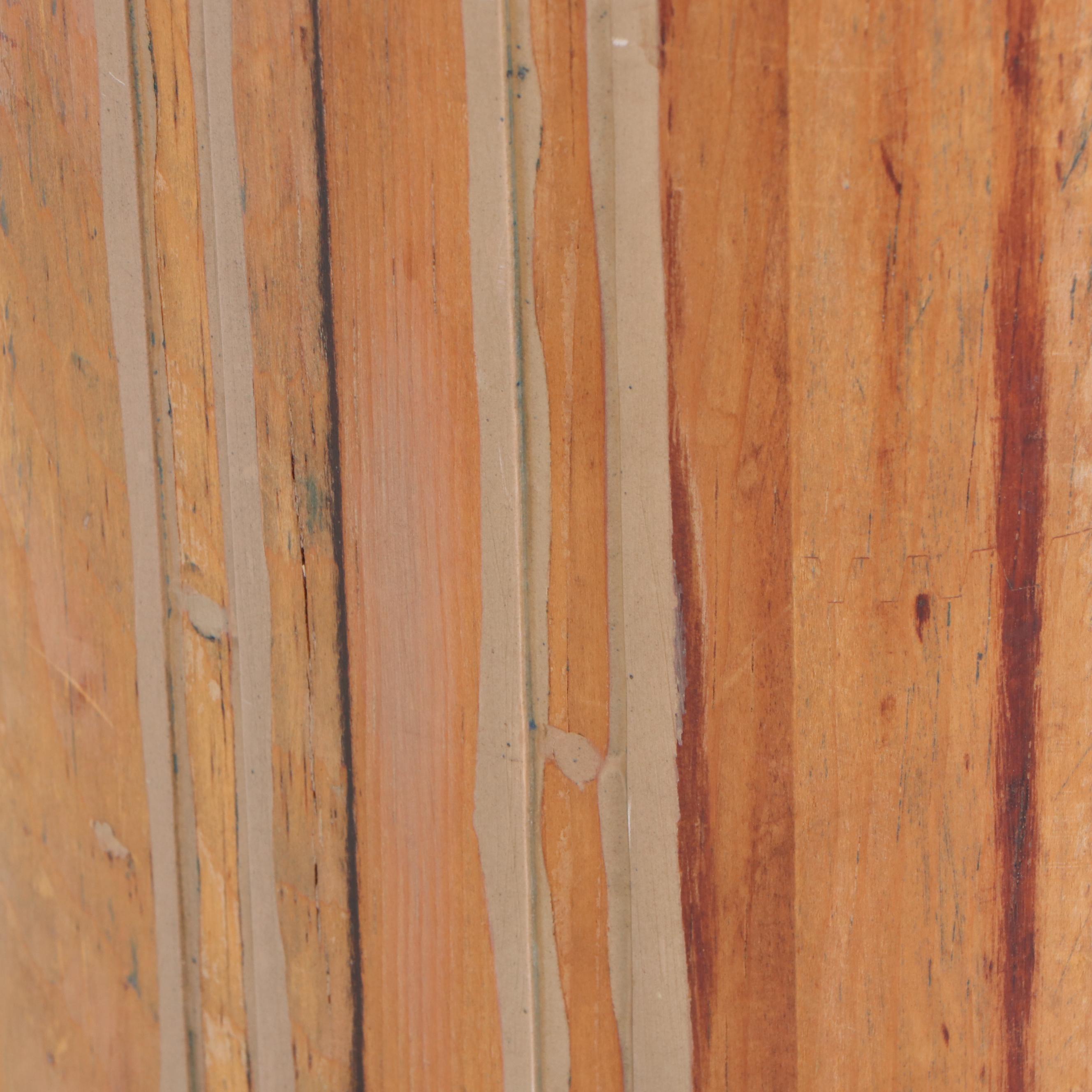 Industrial Style Wood Pedestal