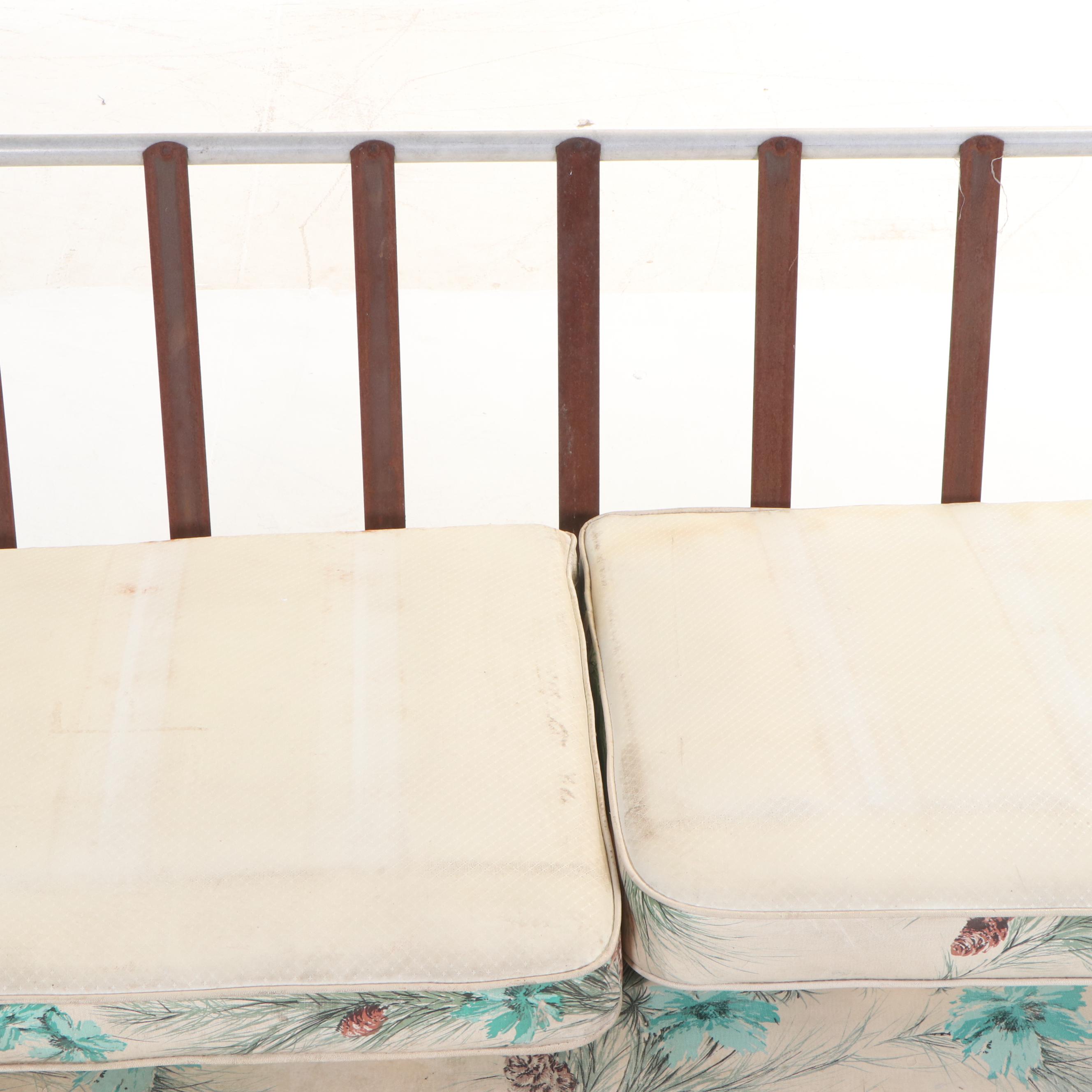 Aluminum Patio Louge Chair, Rocker, and Loveseat Glider, Mid-20th Century