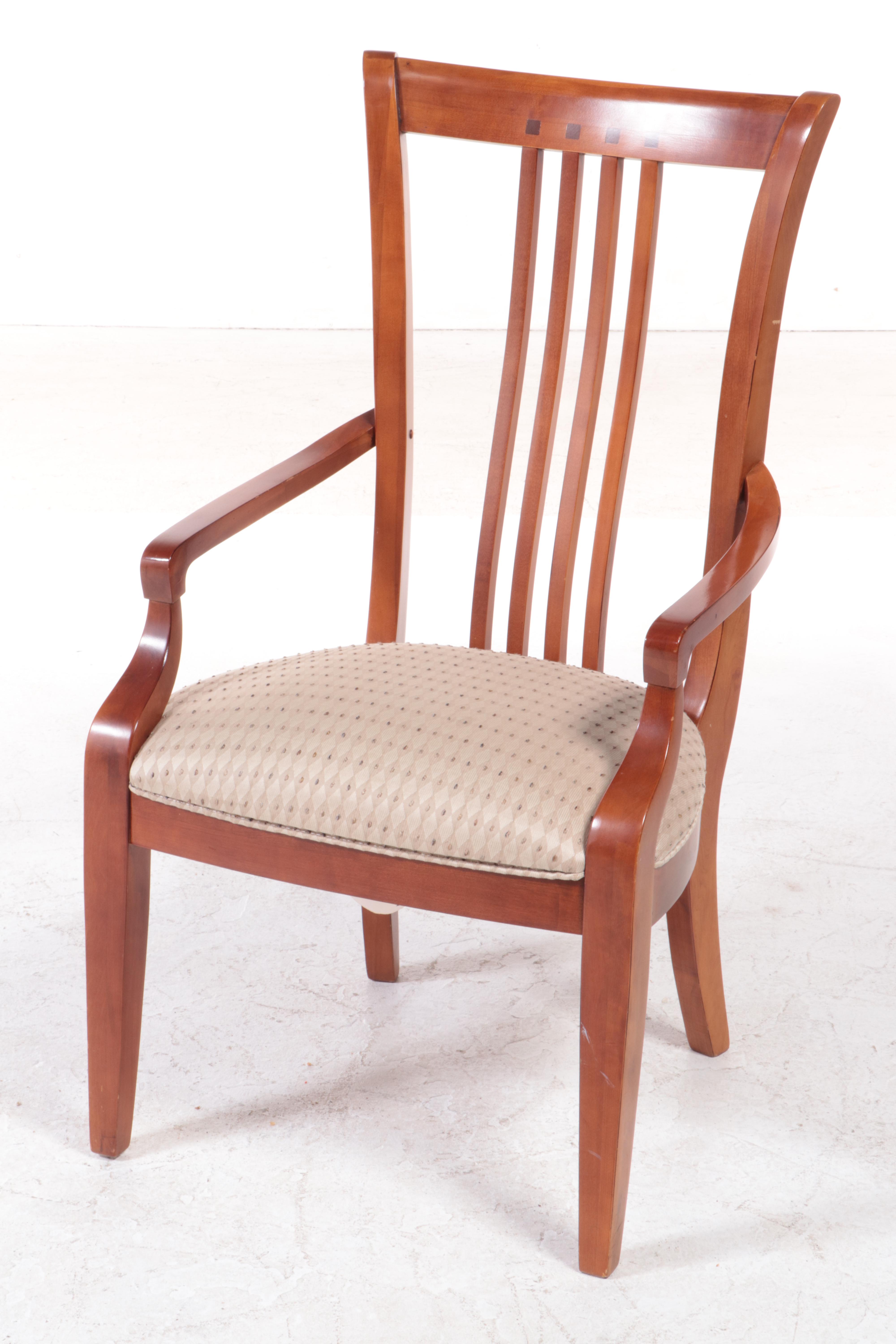 Set of Six Thomasville Arts & Crafts Style Dining Chairs EBTH