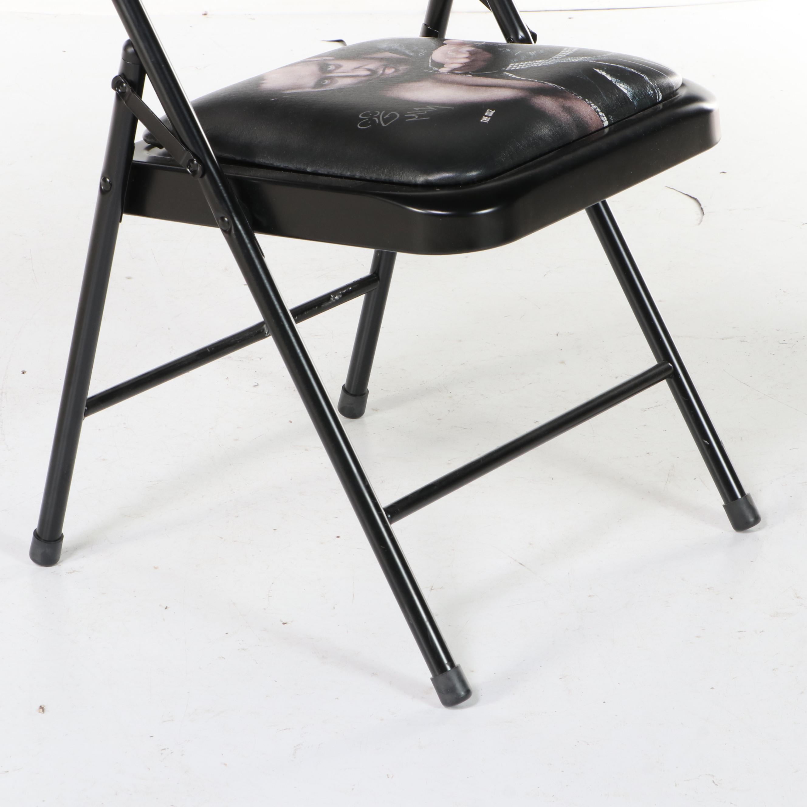 2012 The Miz Signed WWE Wrestling Survivor Series Padded Folding Chair