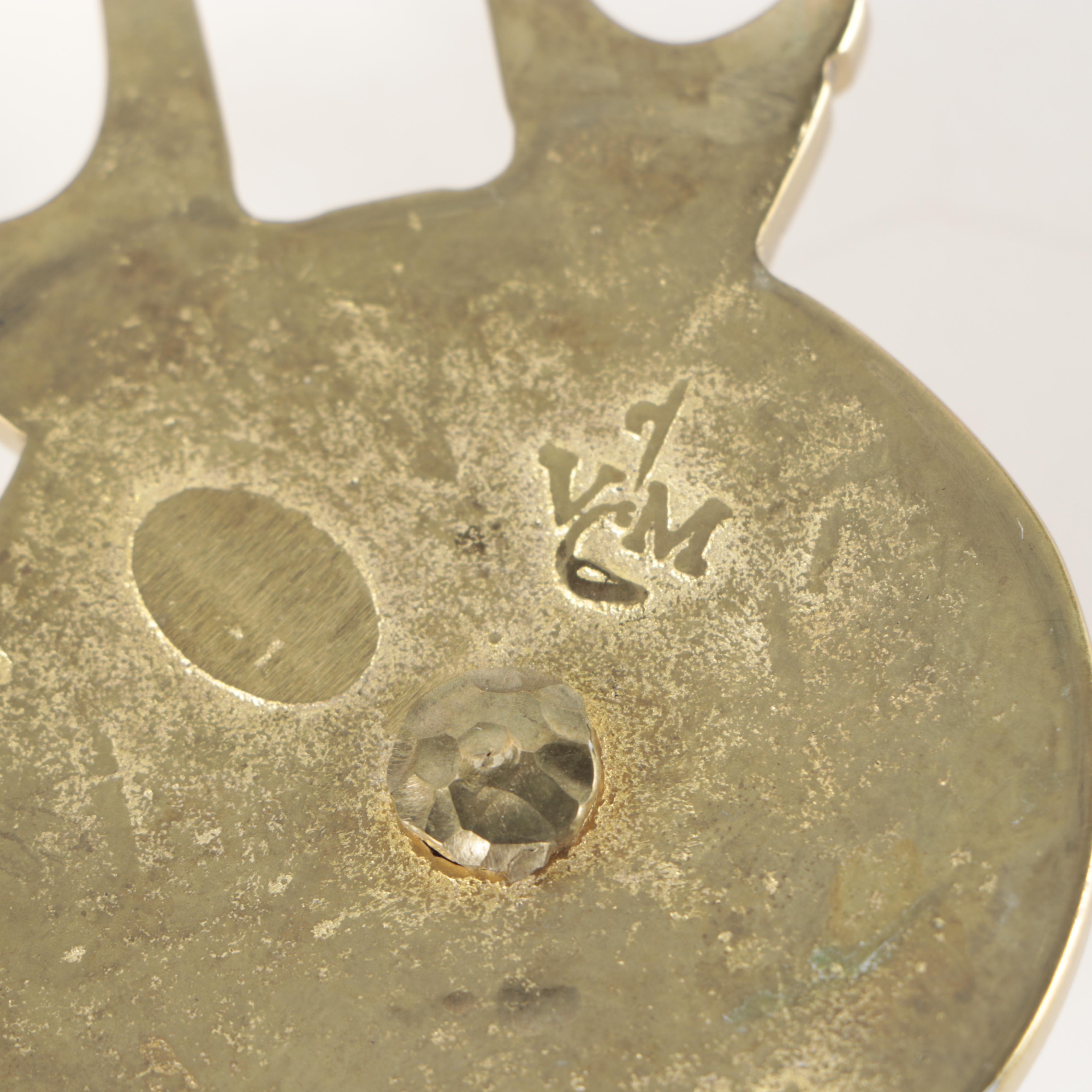 Pair of Virginia Metalcrafters Colonial Williamsburg Brass Candle Sconces