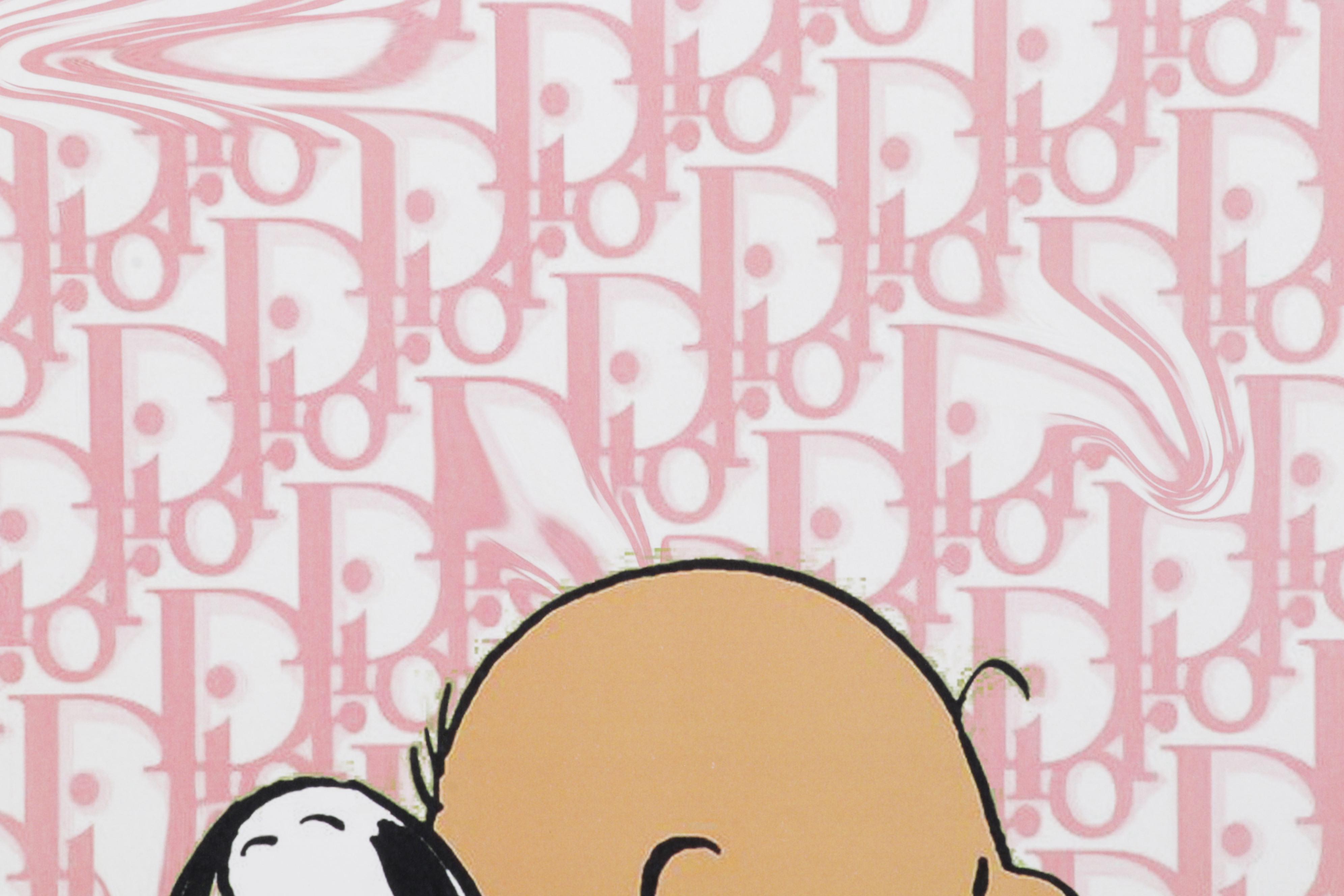 Death NYC Pop Art Graphic Print Homage to Dior Featuring Charlie Brown, 2022