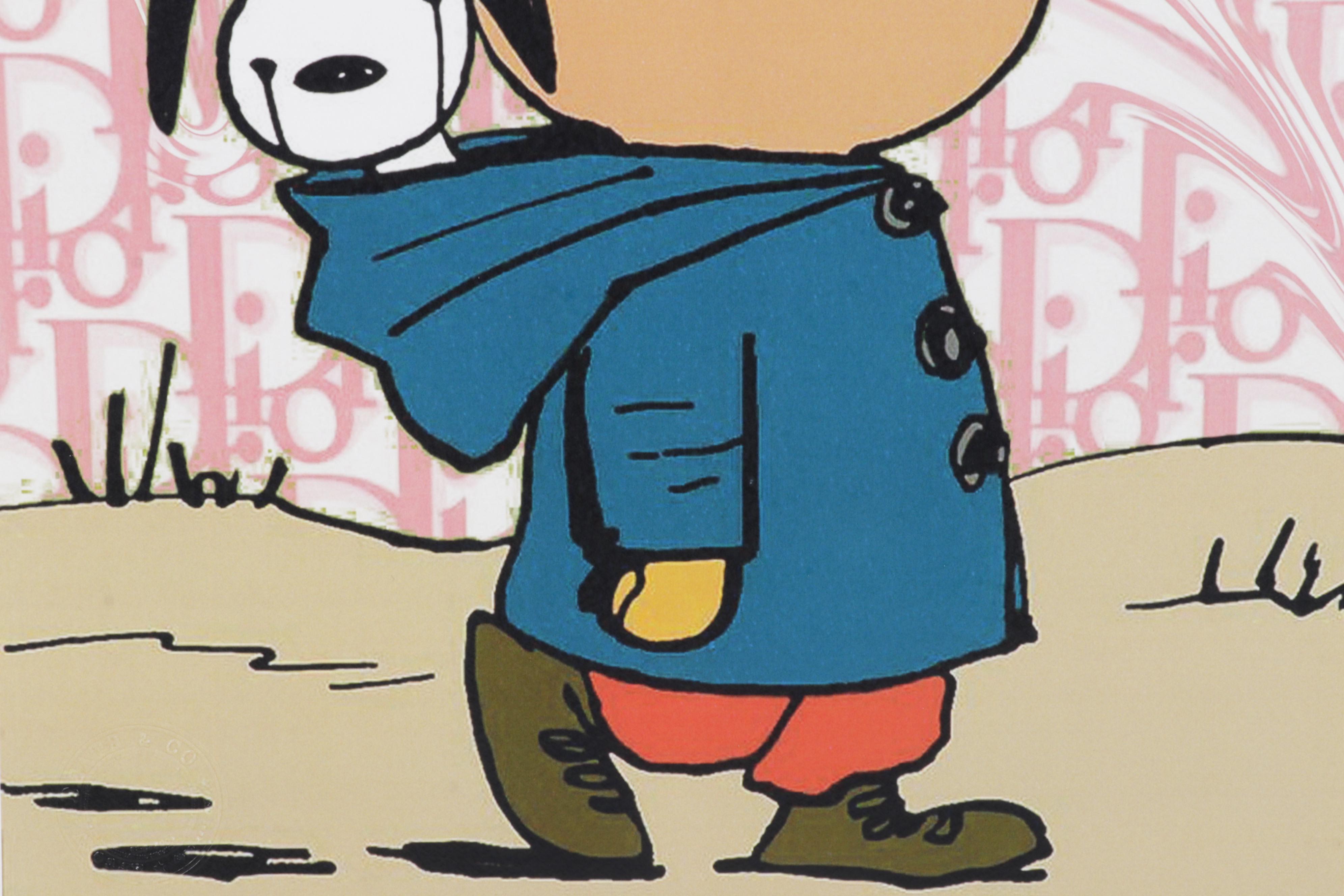 Death NYC Pop Art Graphic Print Homage to Dior Featuring Charlie Brown, 2022