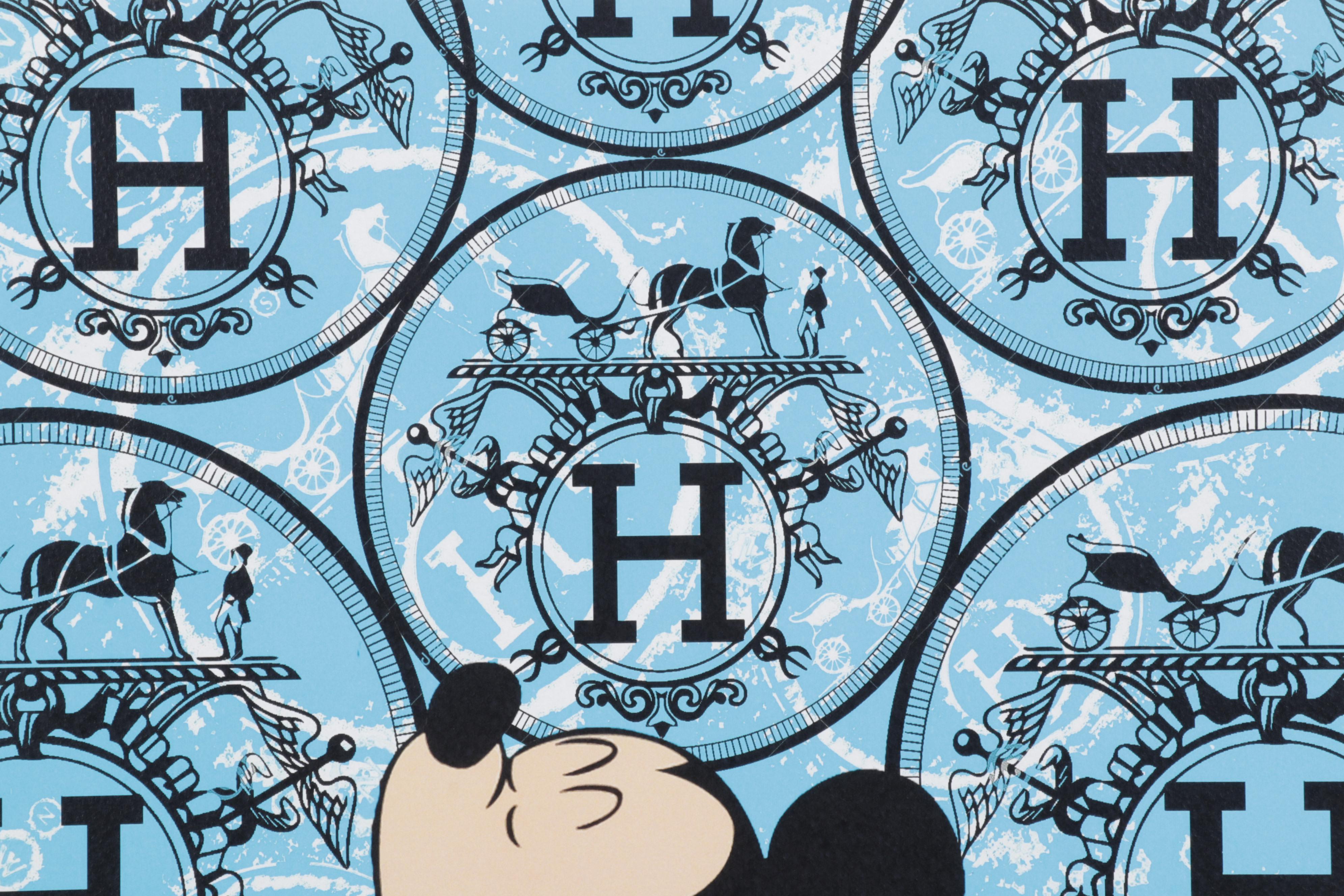 Death NYC Pop Art Graphic Print Homage to Mickey Mouse and Hermès, 2020