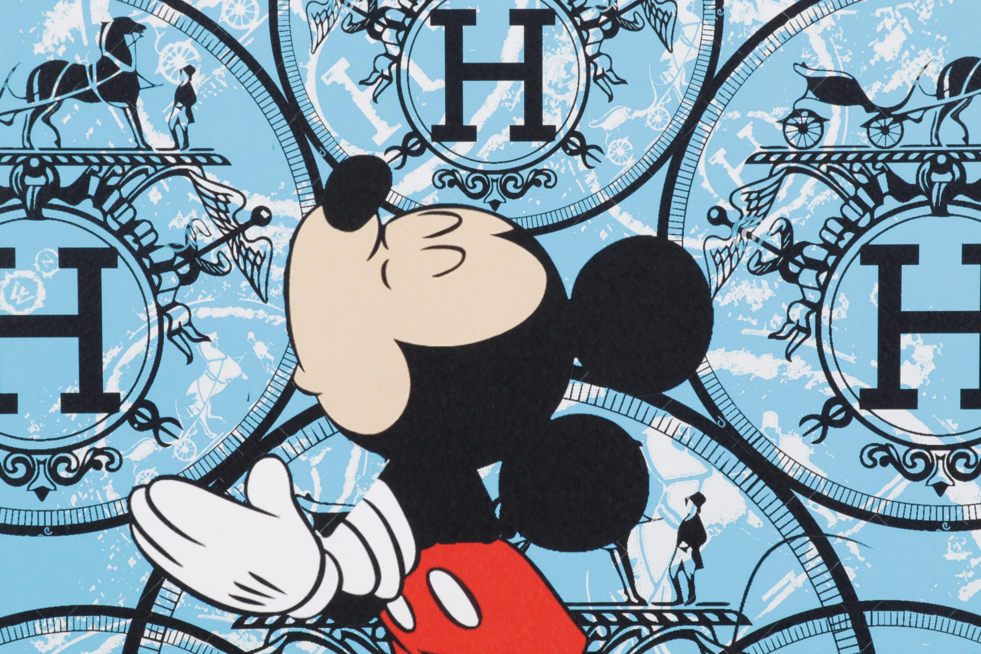 Death NYC Pop Art Graphic Print Homage to Mickey Mouse and Hermès, 2020