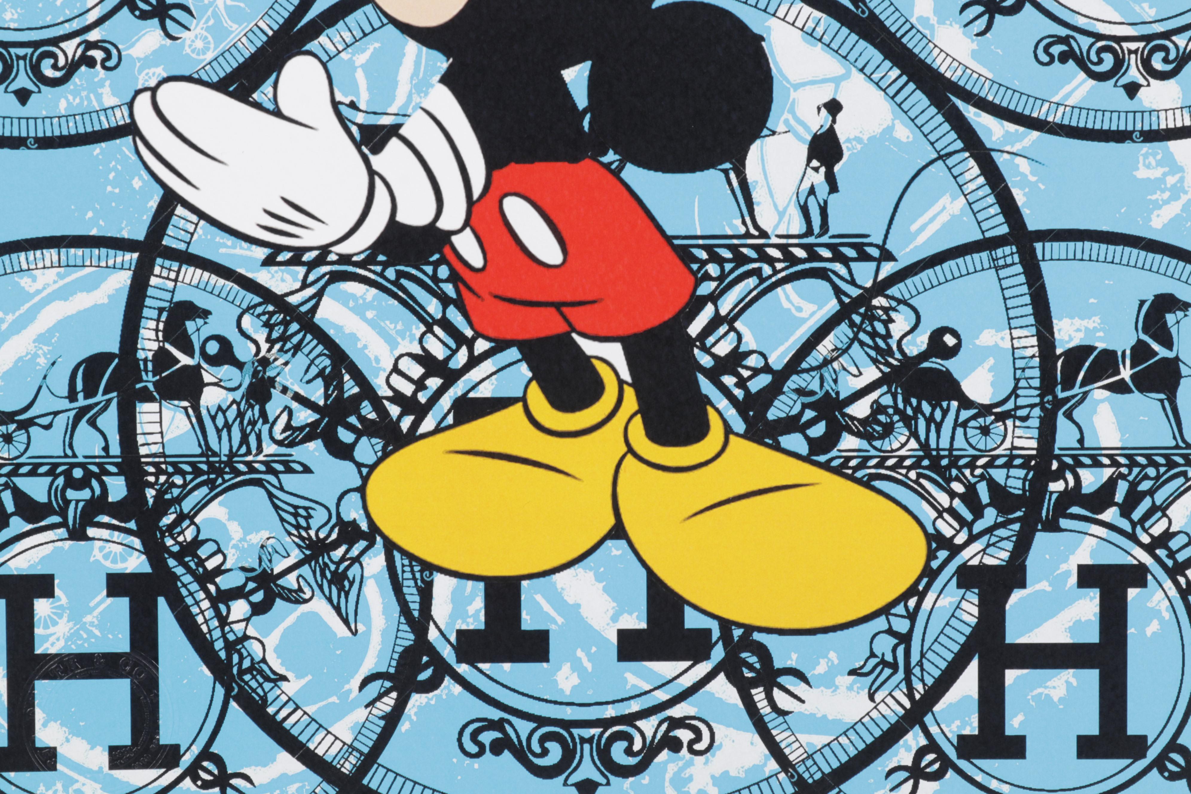 Death NYC Pop Art Graphic Print Homage to Mickey Mouse and Hermès, 2020