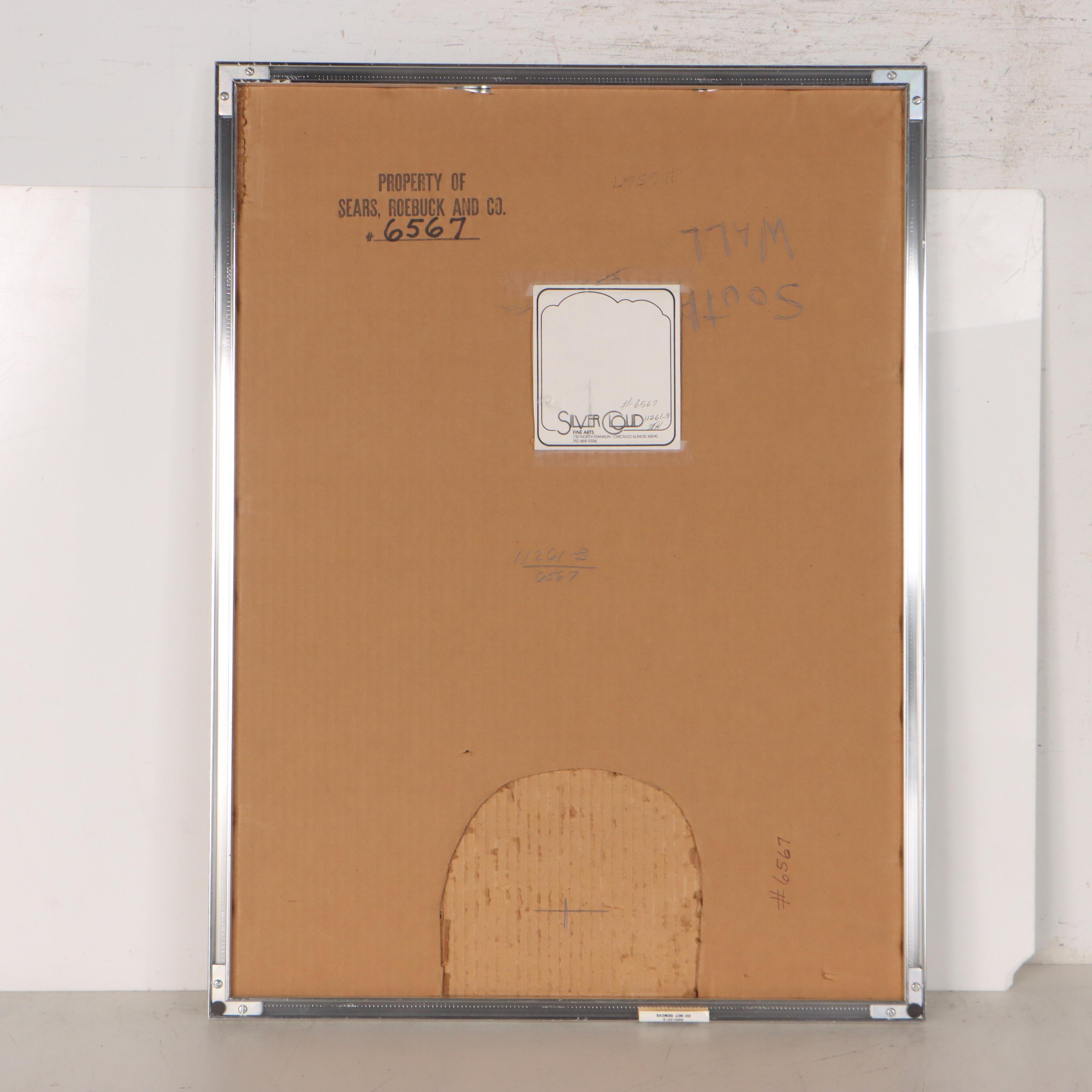 Herbert Breiter Townscape Lithograph, 1969