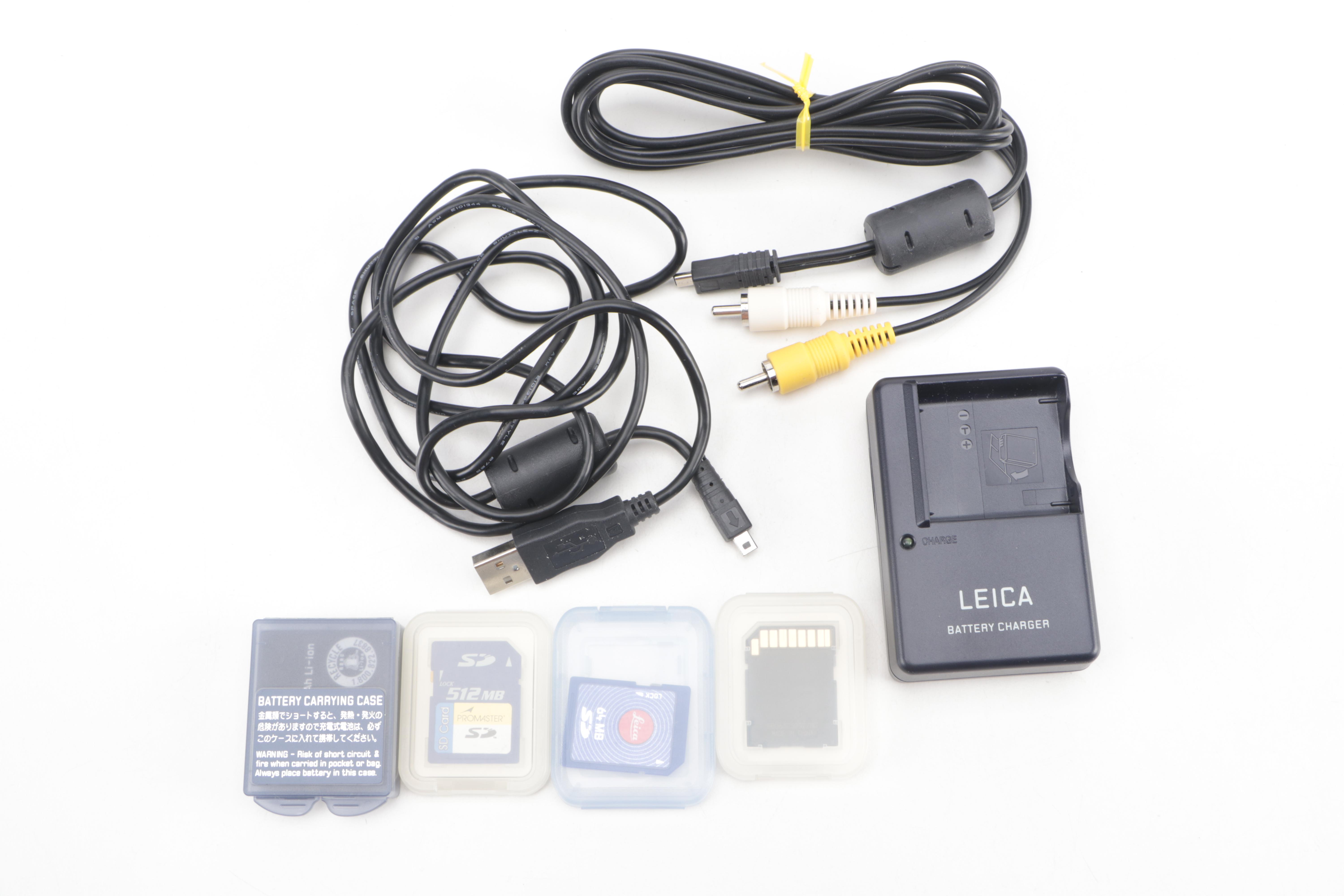 Leica C-LUX 1 Digital Camera with Battery Chargers, SD Cards and More
