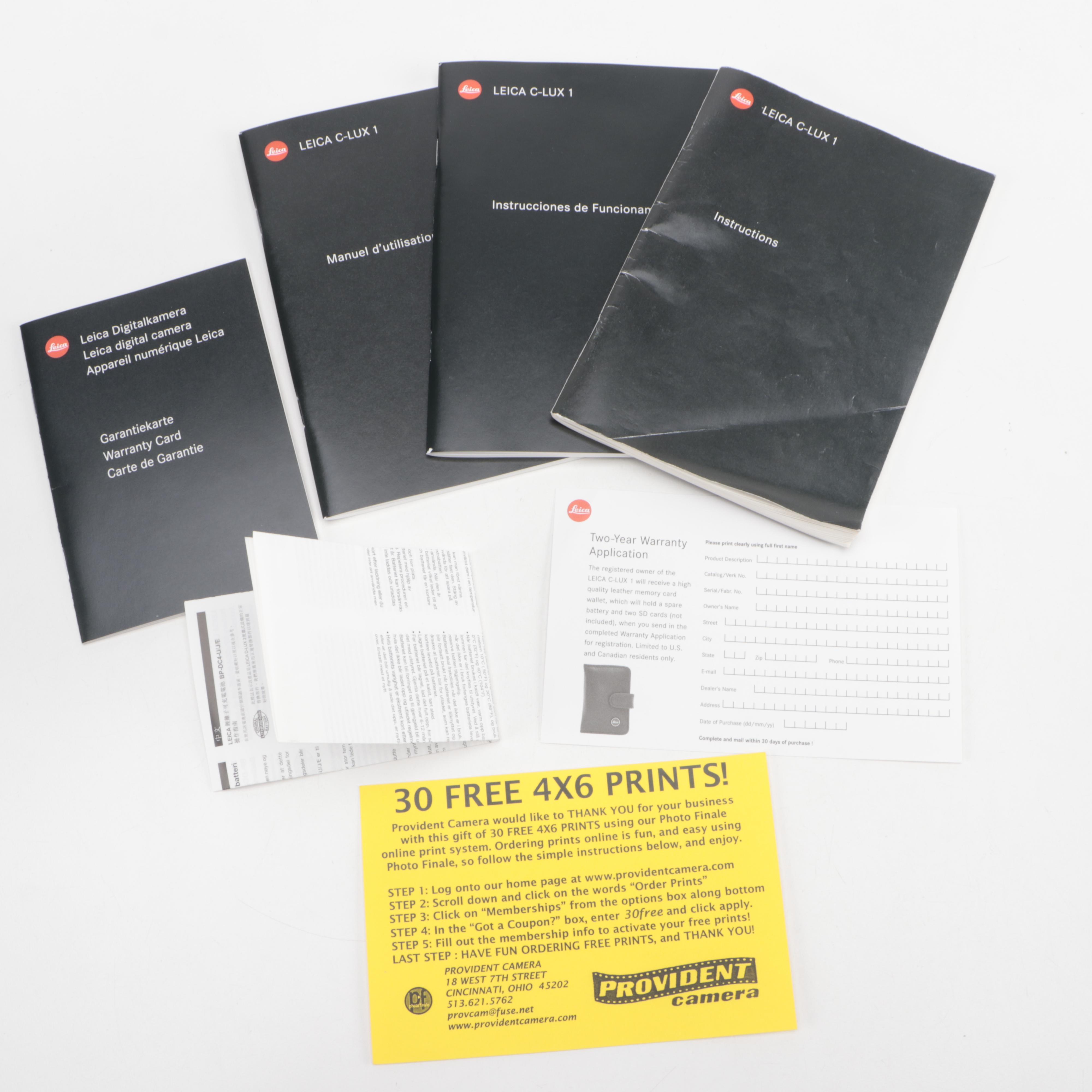 Leica C-LUX 1 Digital Camera with Battery Chargers, SD Cards and More