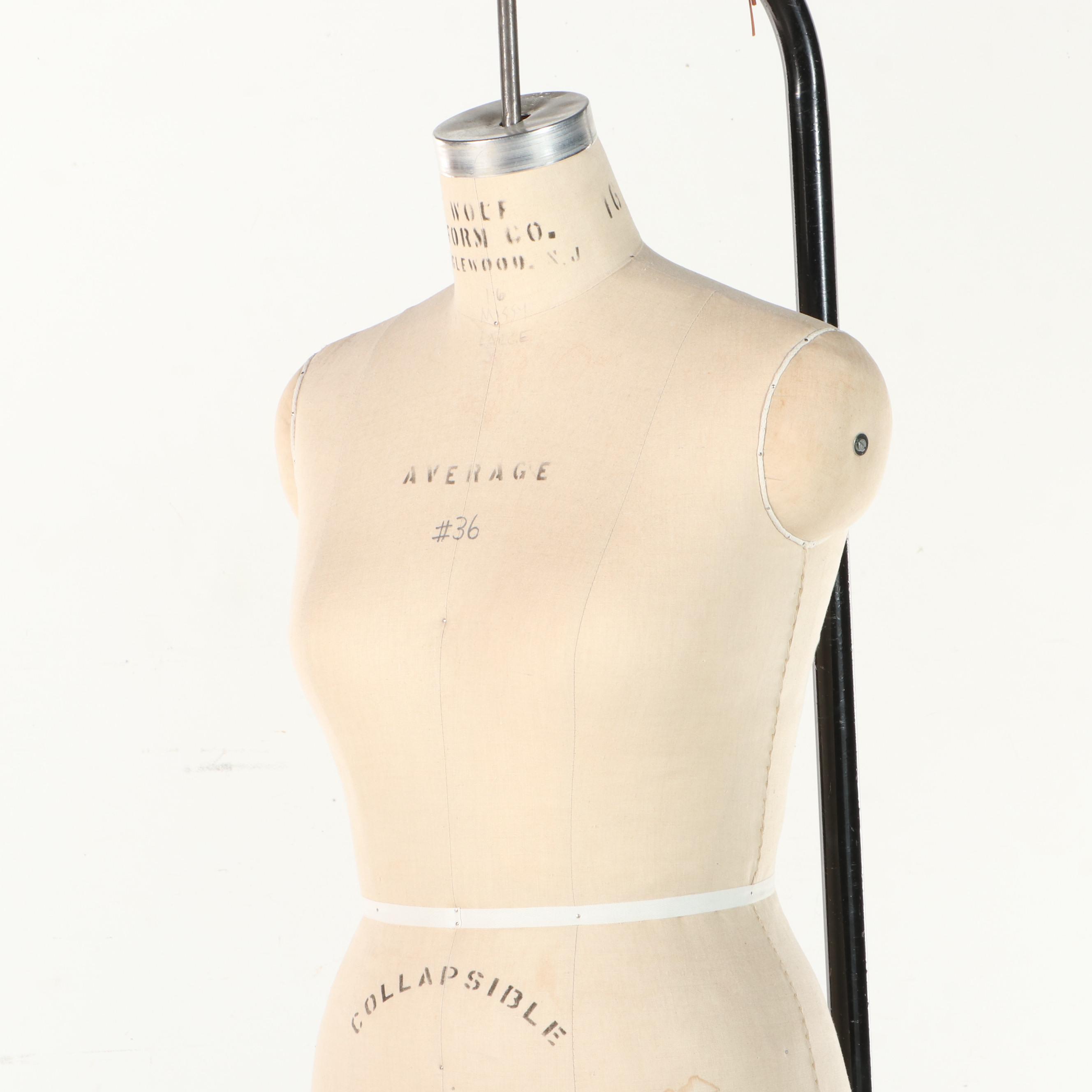 Wolf Form Co. Collapsible Full Body Female Dress Form with Stand