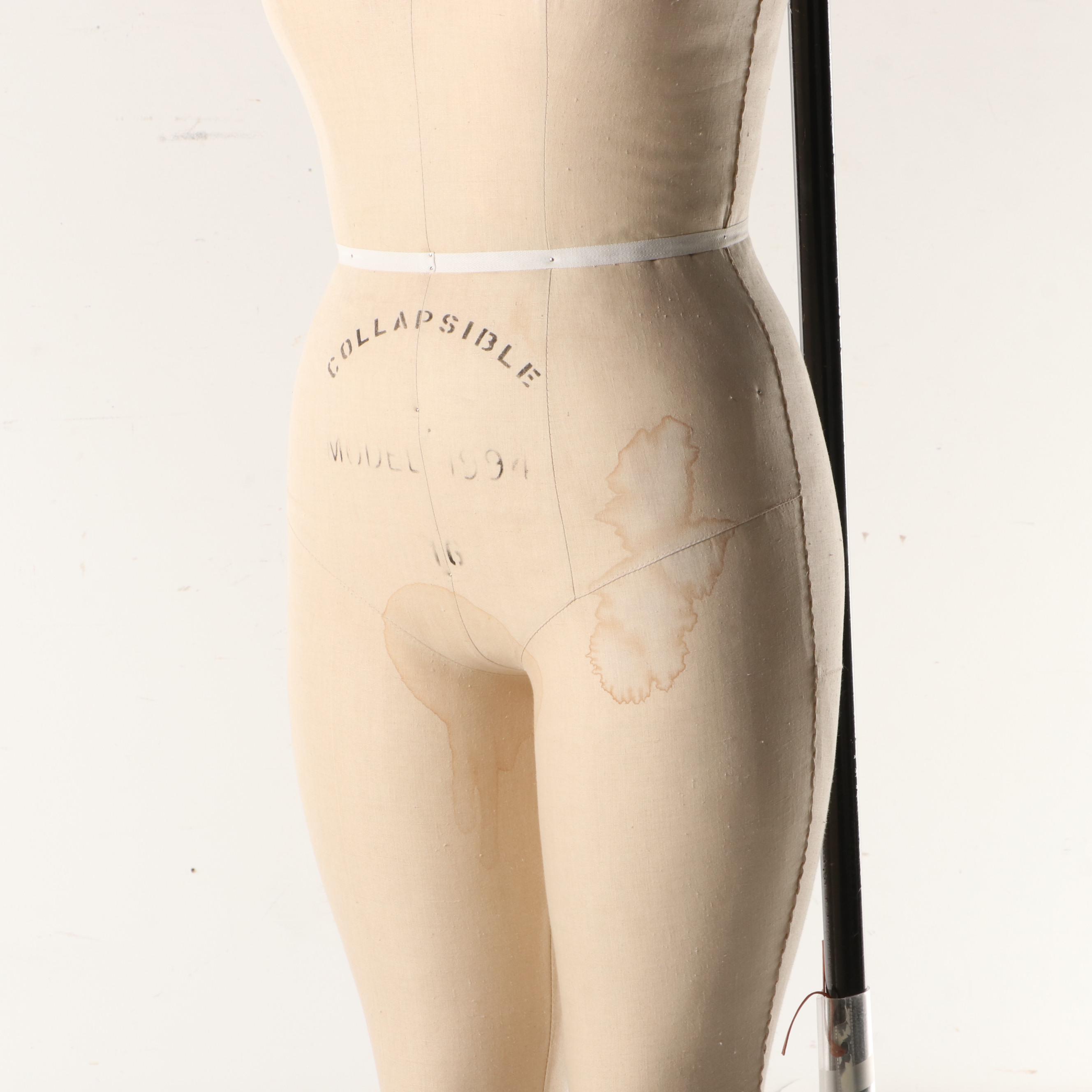 Wolf Form Co. Collapsible Full Body Female Dress Form with Stand