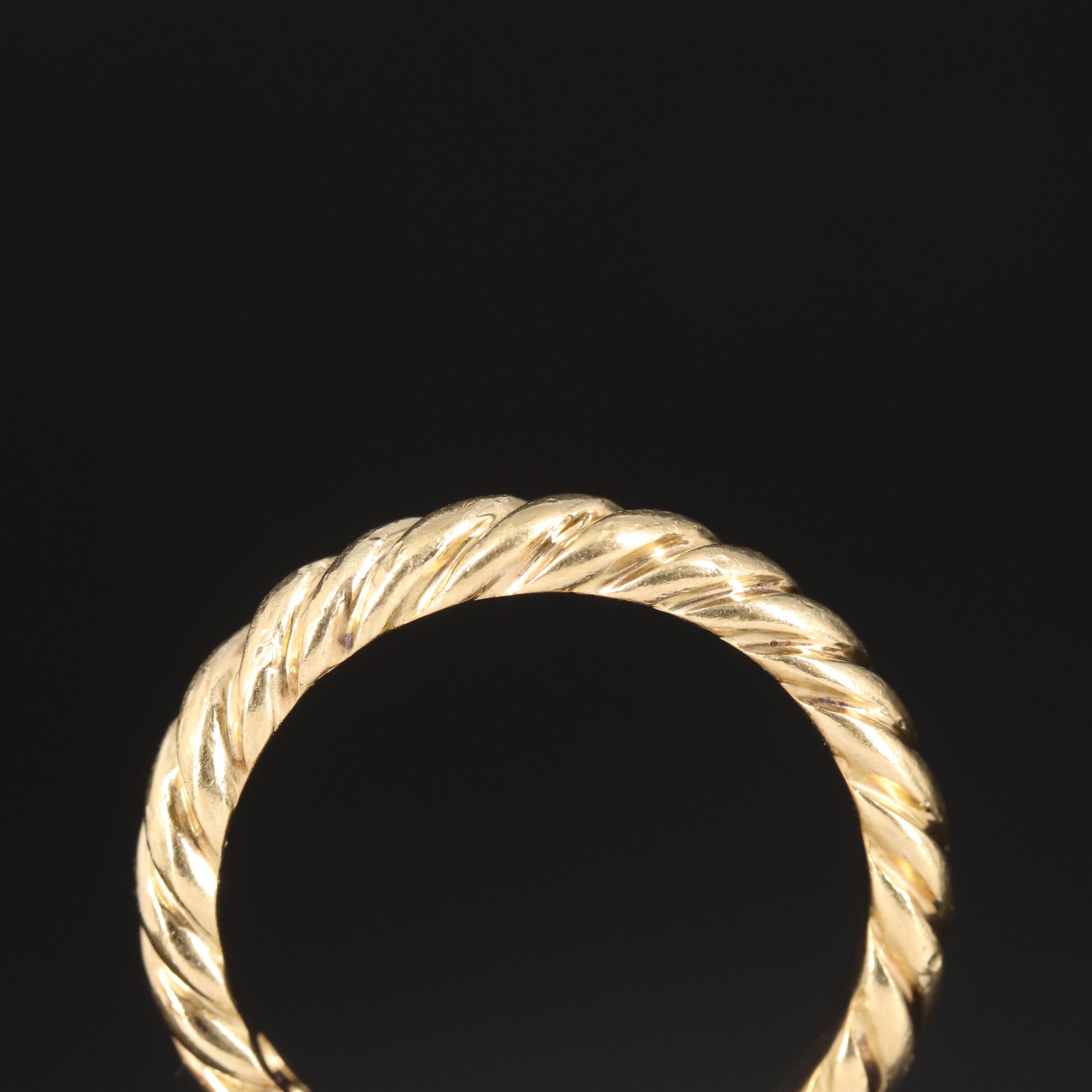 David Yurman 18K "Unity Cable" Band