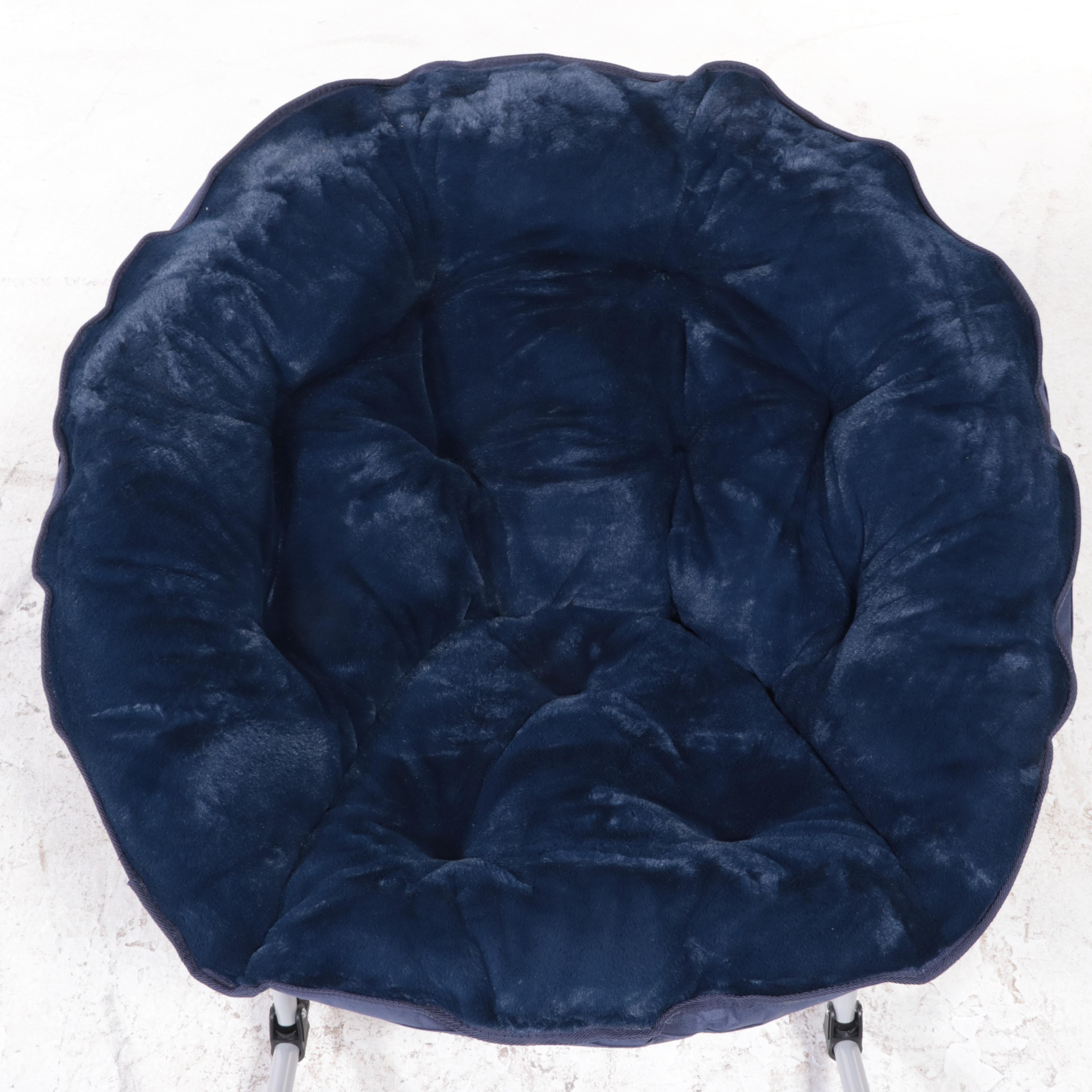 Member's Mark Comfy Rocking Saucer Chair in Blue Cove