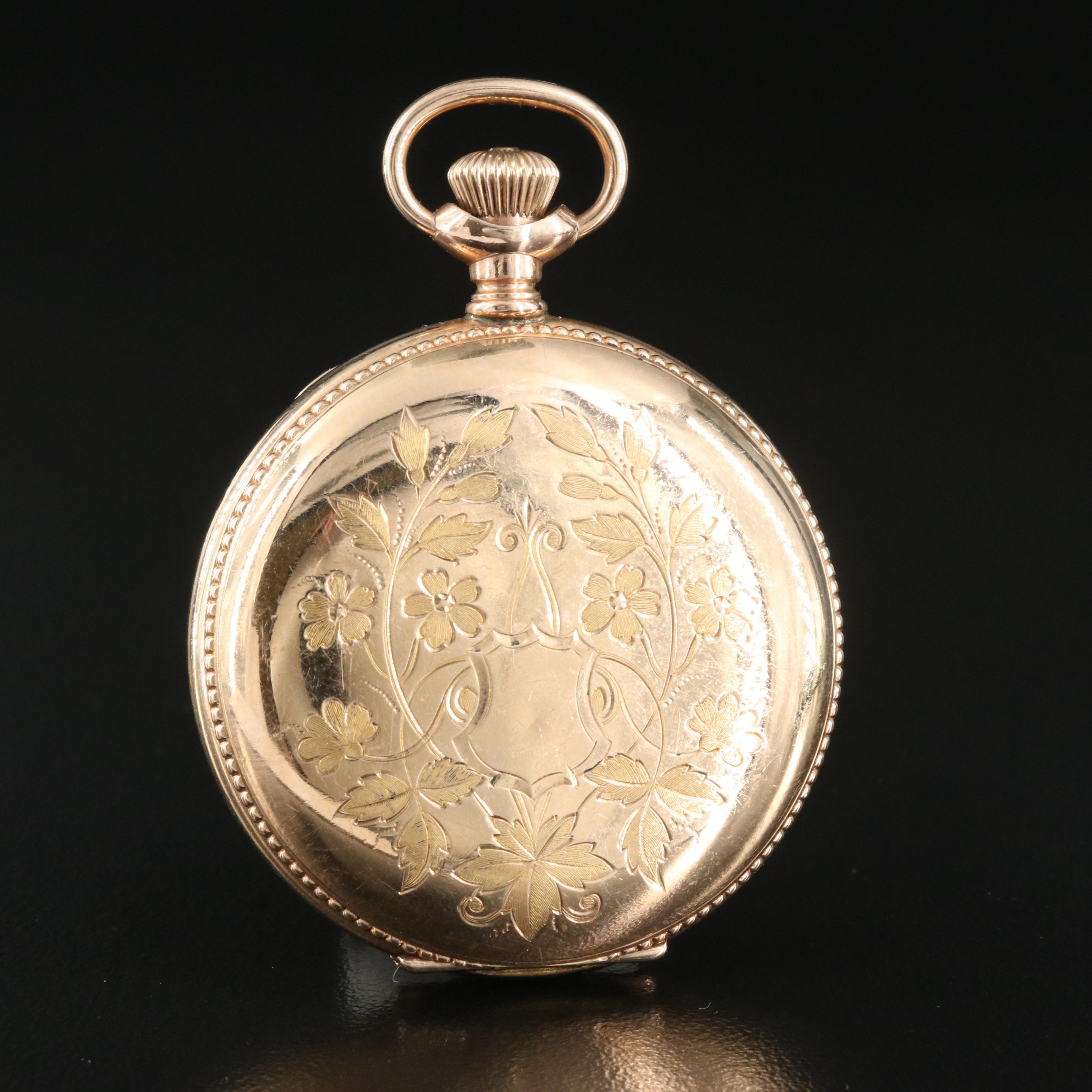 1900 Elgin Gold-Filled Hunting Case Pocket Watch