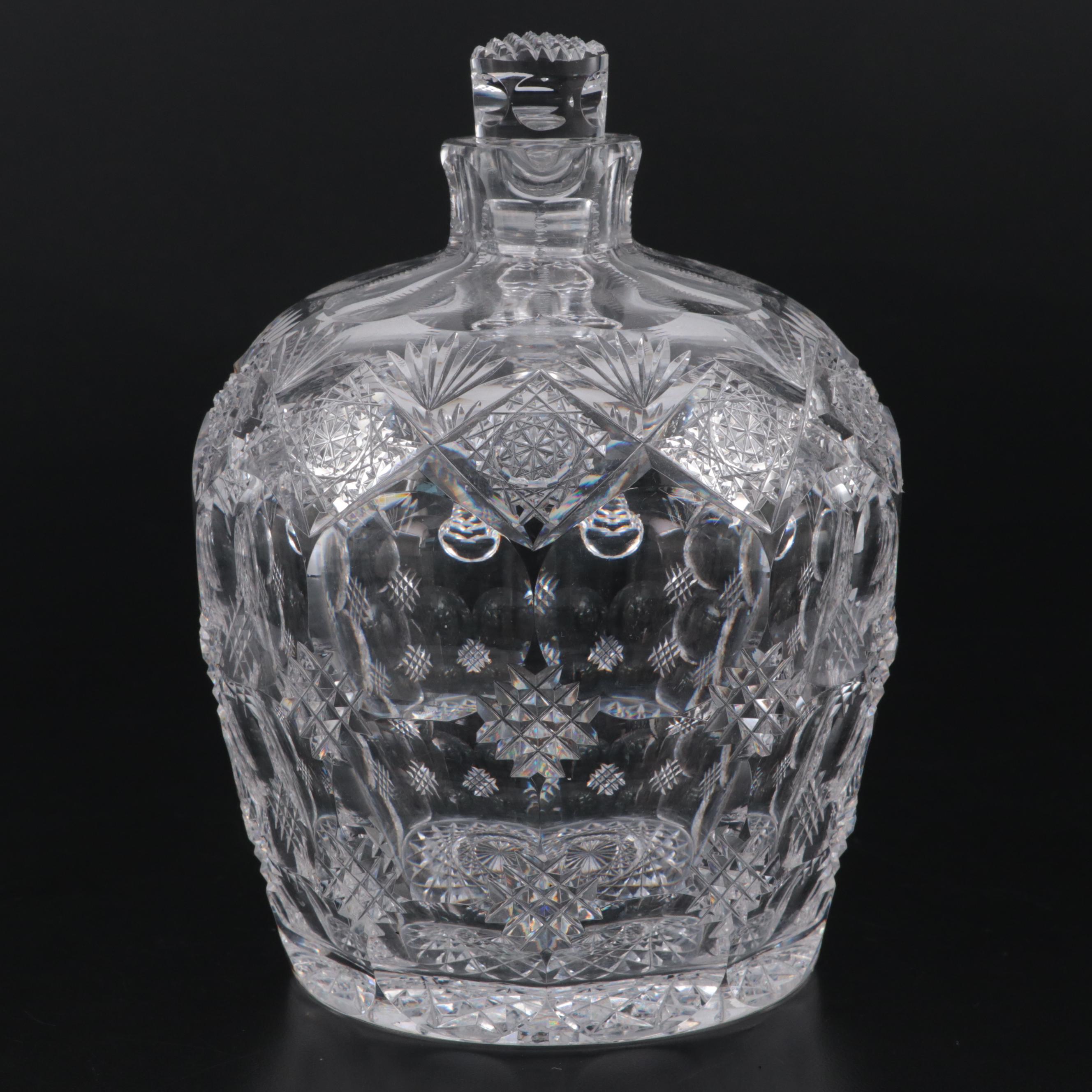 H. P. Sinclaire "Bengal" Cut Glass Decanter, Early 20th Century