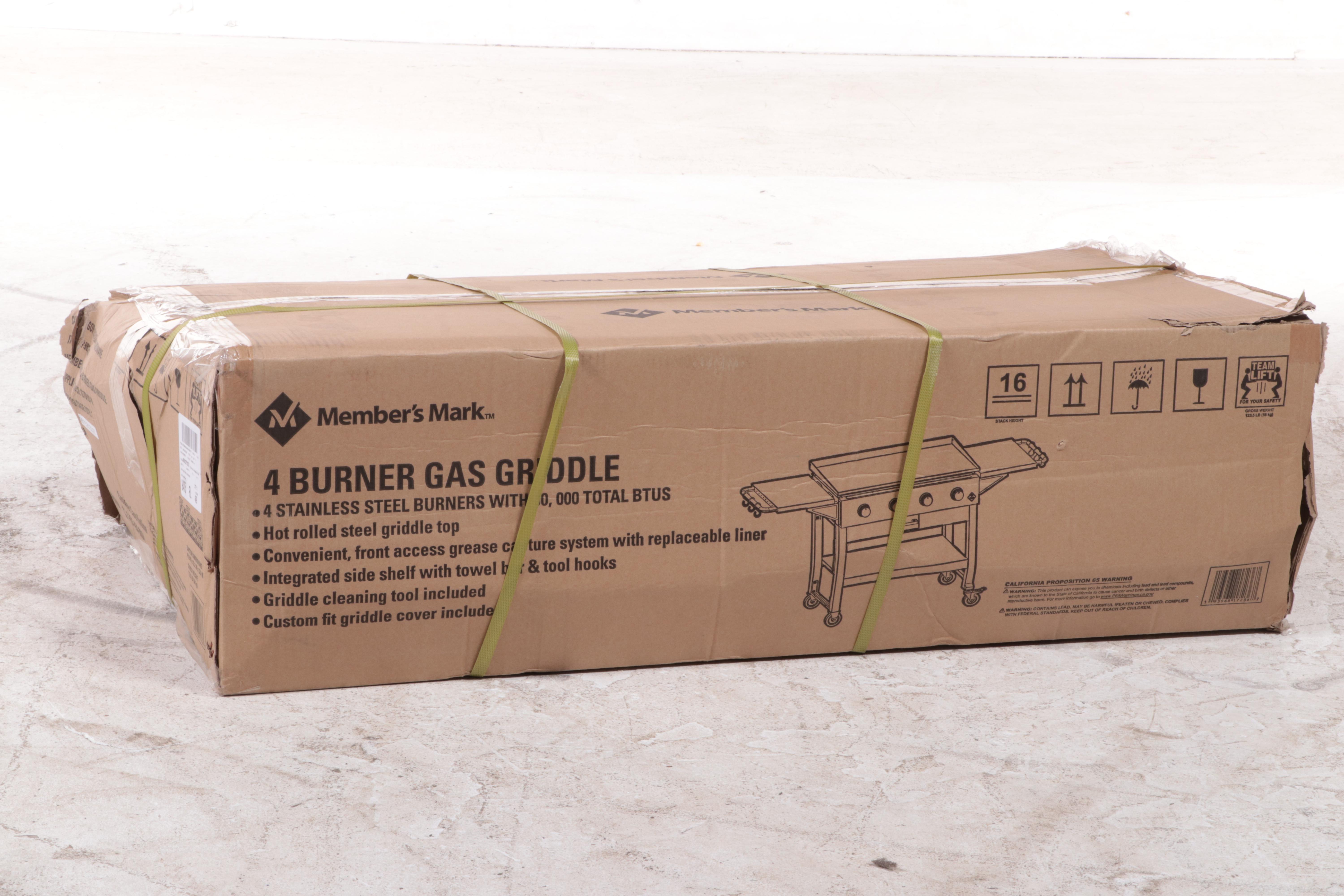 Member's Mark Four-Burner Gas Griddle