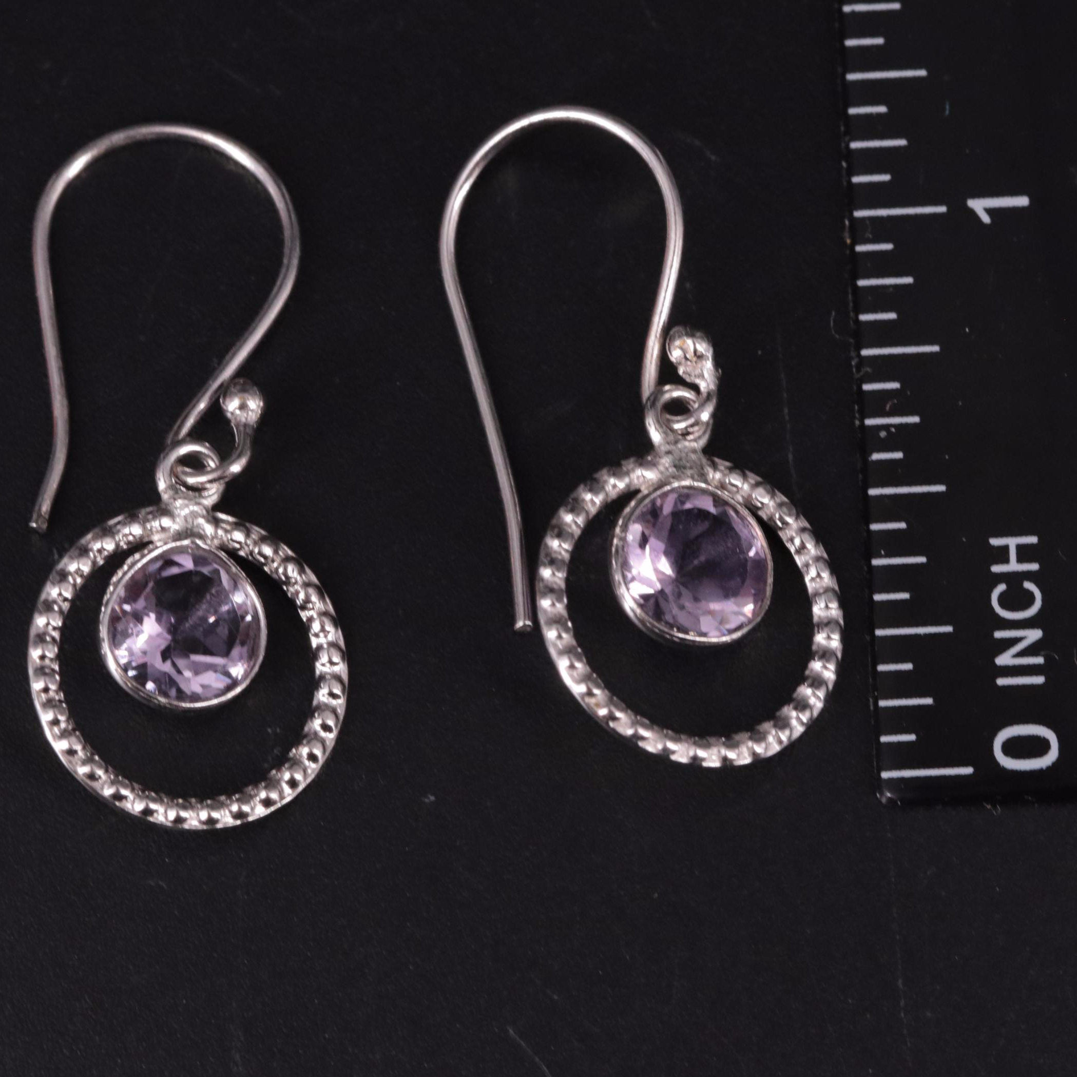 Amethyst Drop Earrings