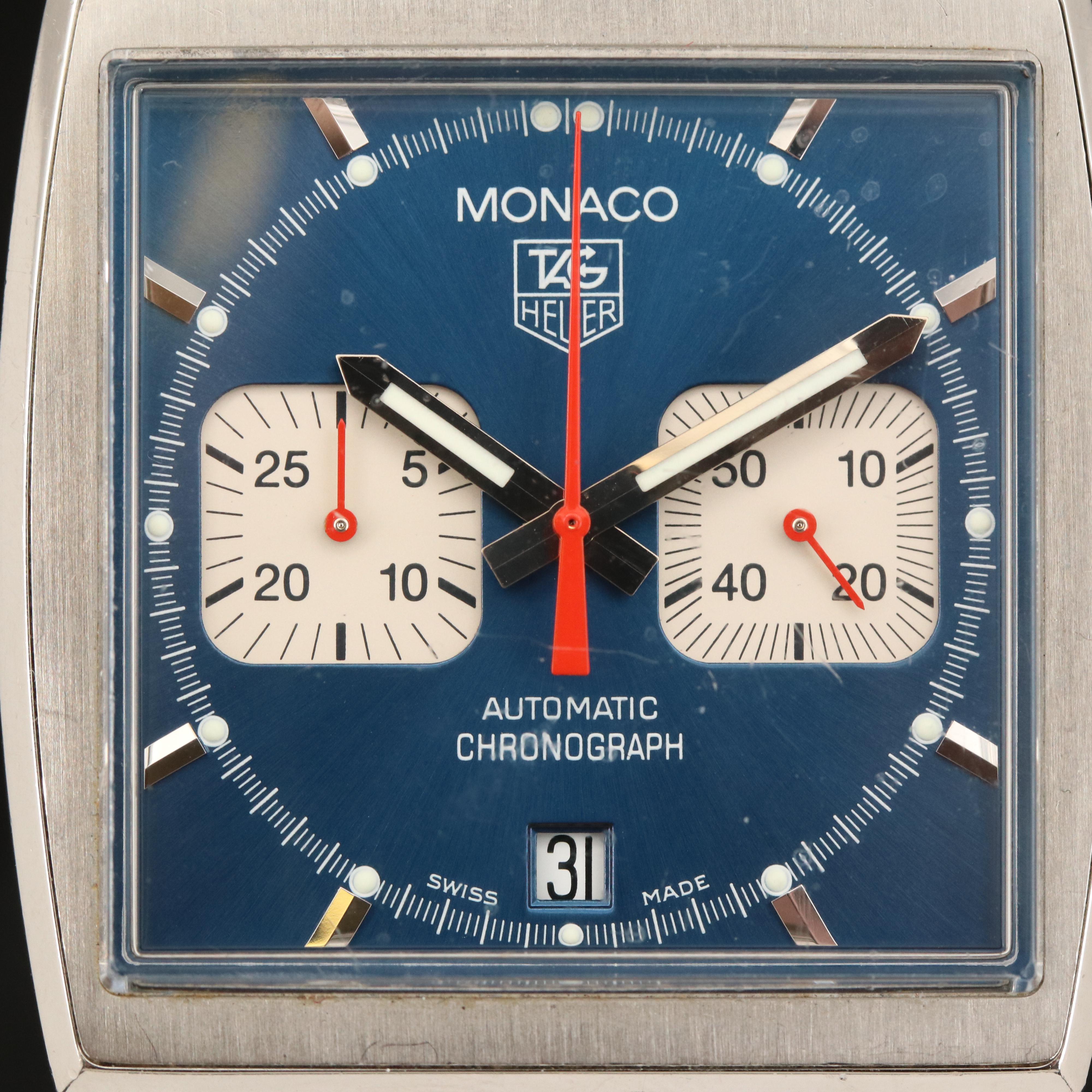 TAG Heuer Monaco Steve McQueen Style Chronograph Watch