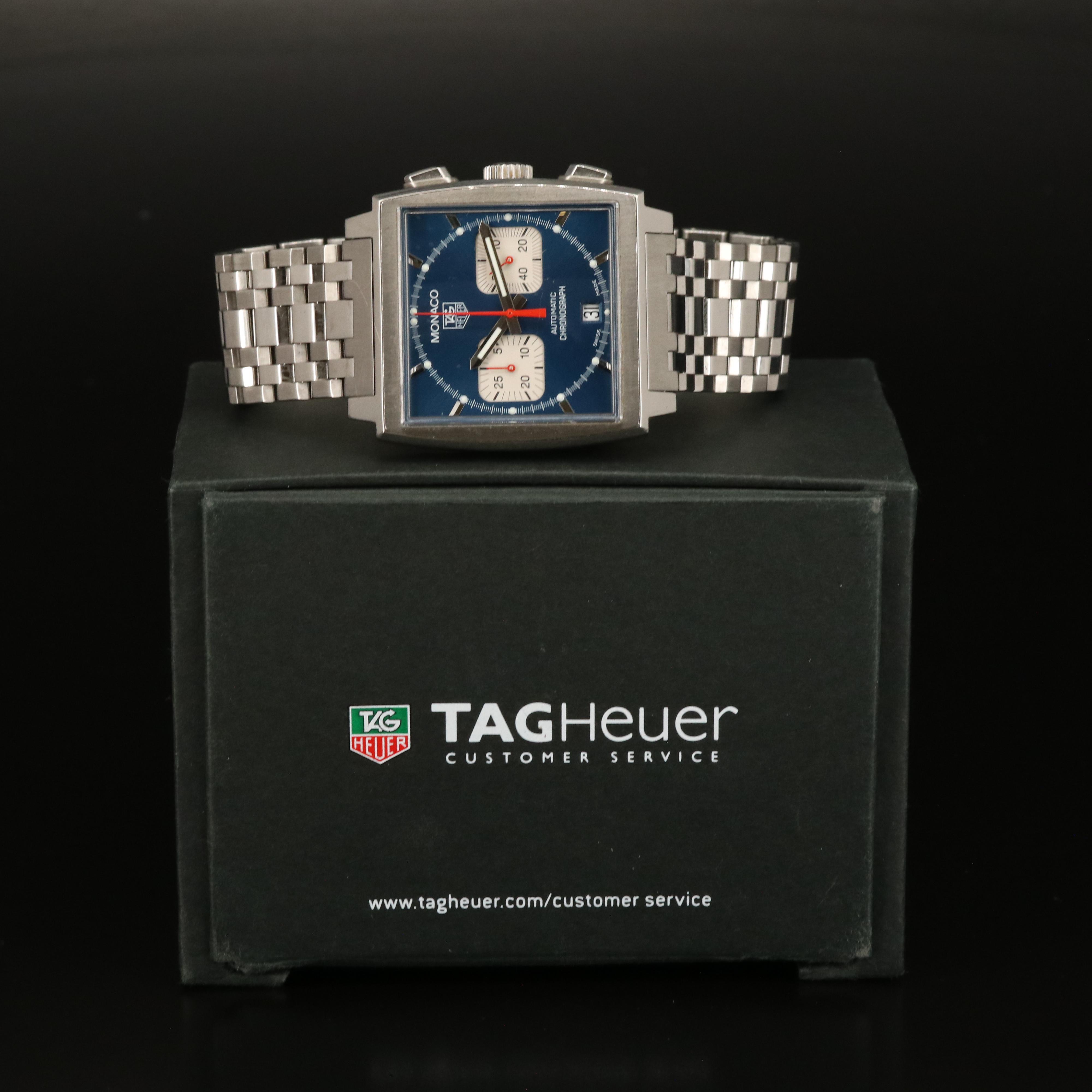 TAG Heuer Monaco Steve McQueen Style Chronograph Watch