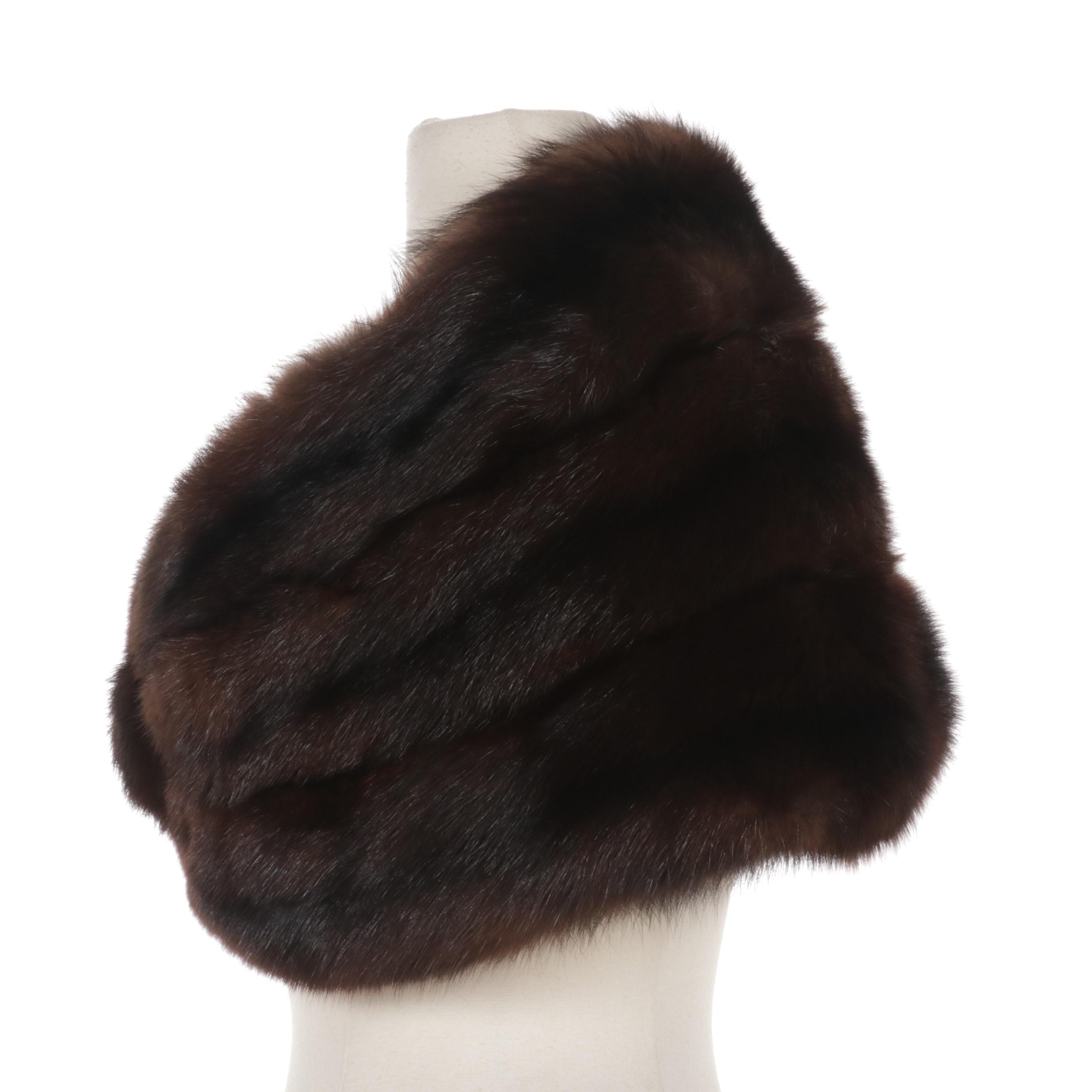 Russian Sable Fur Stole, Mid to Late 20th Century