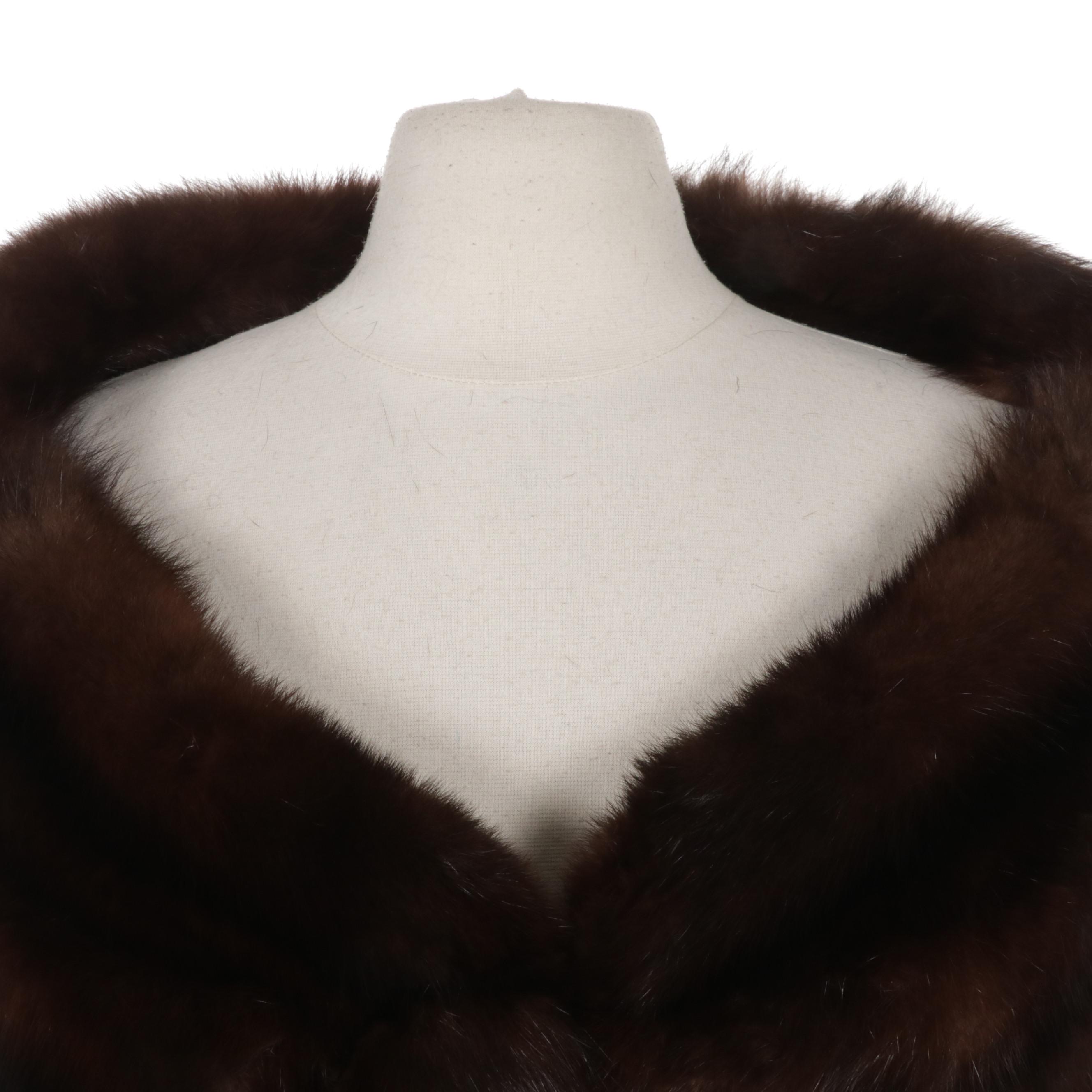 Russian Sable Fur Stole, Mid to Late 20th Century