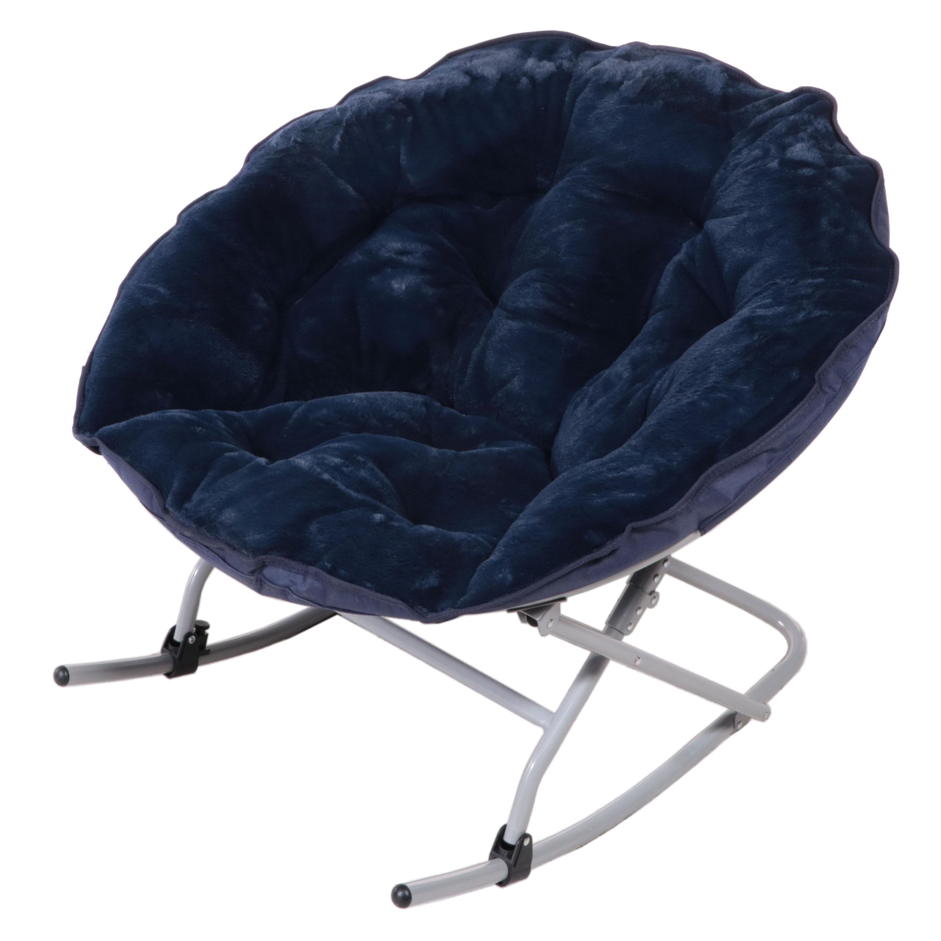 Member's Mark Comfy Rocking Saucer Chair in Blue Cove