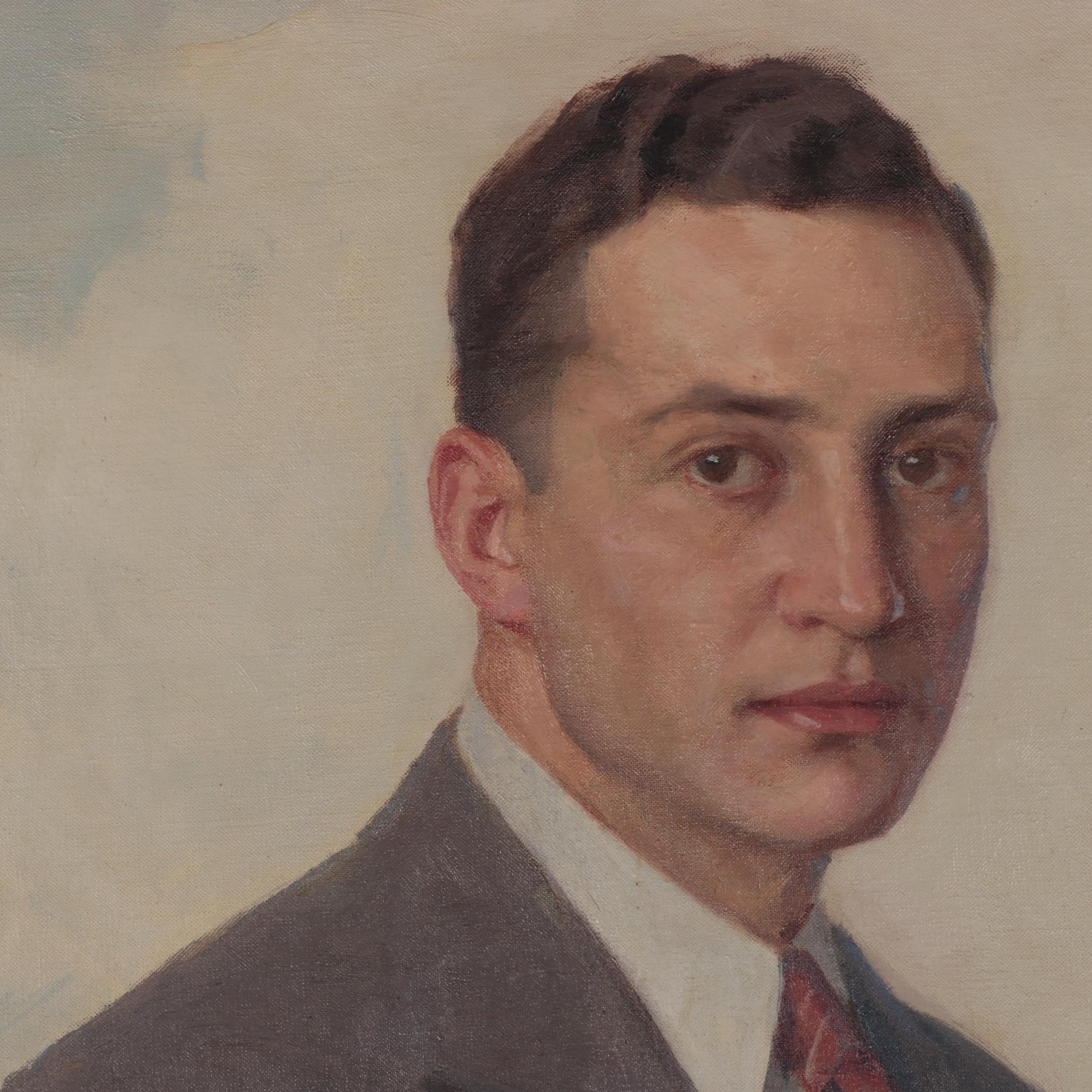 Portrait Oil Painting of John Edward Madden Jr., 1934