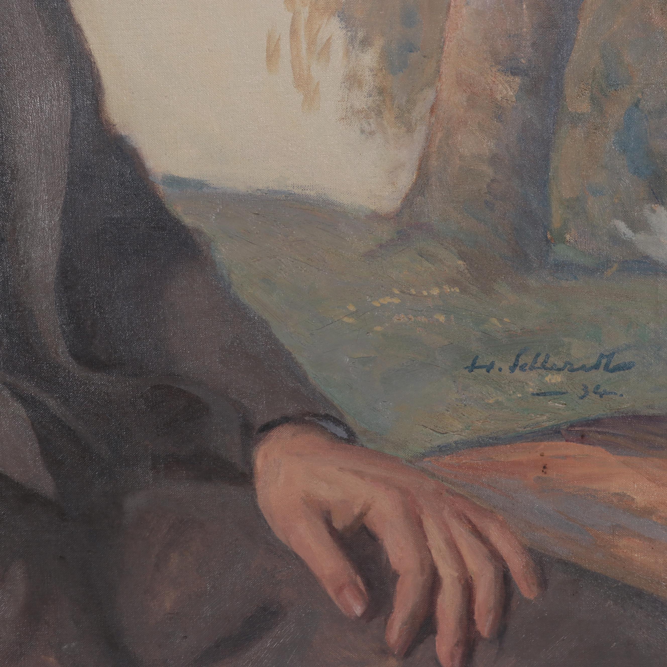 Portrait Oil Painting of John Edward Madden Jr., 1934