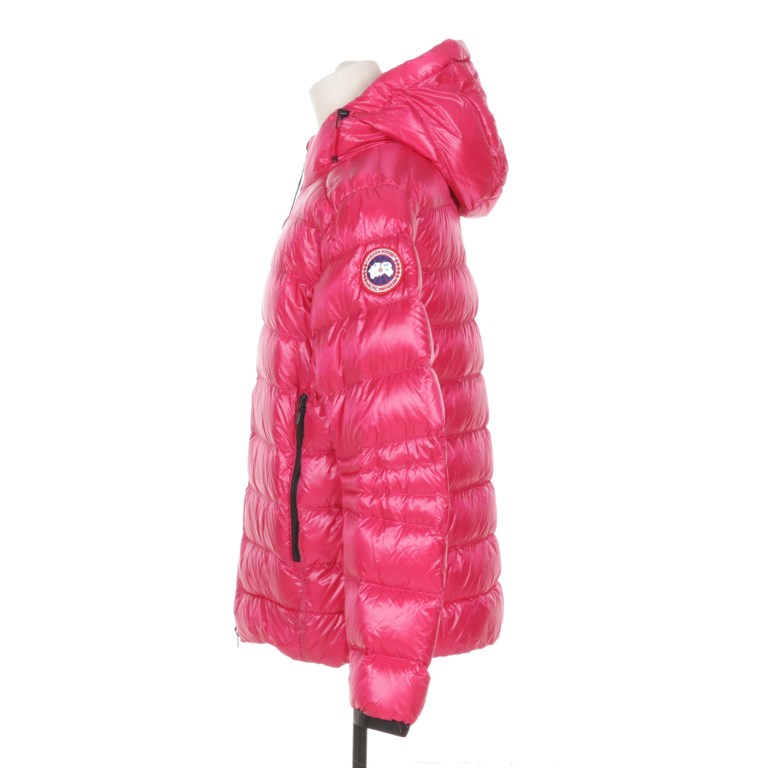 Men's Canada Goose Puffer Jacket In Burdock Pink