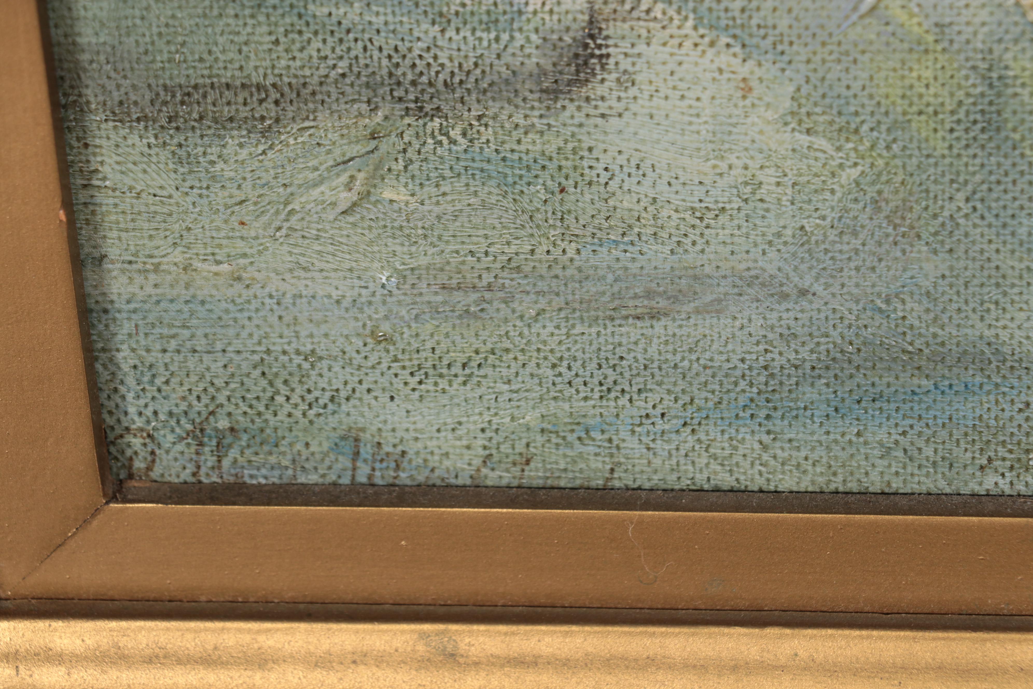 R. Thomas Maston Oil Painting "Christmas Eve at Old St Patrick's Church"