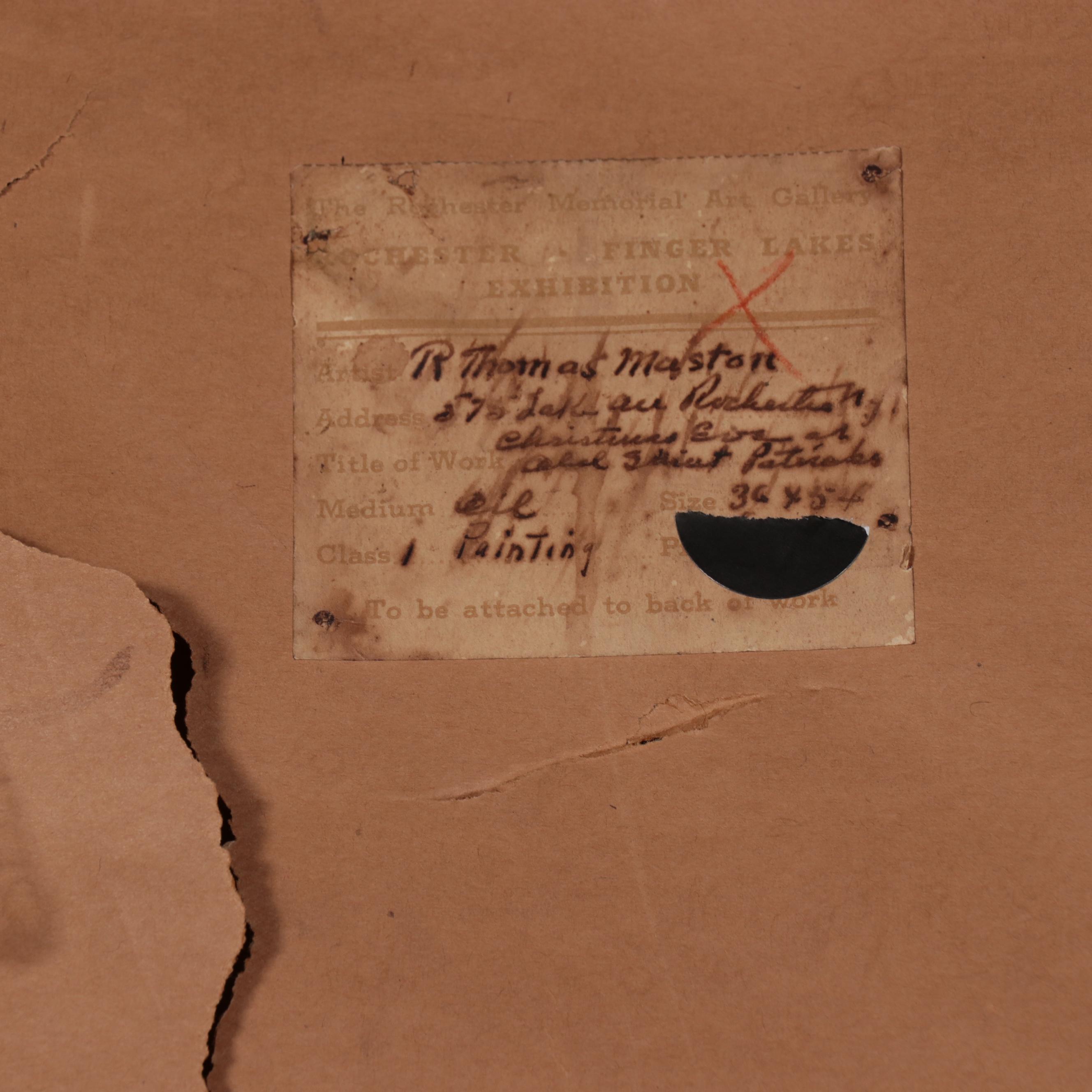 R. Thomas Maston Oil Painting "Christmas Eve at Old St Patrick's Church"