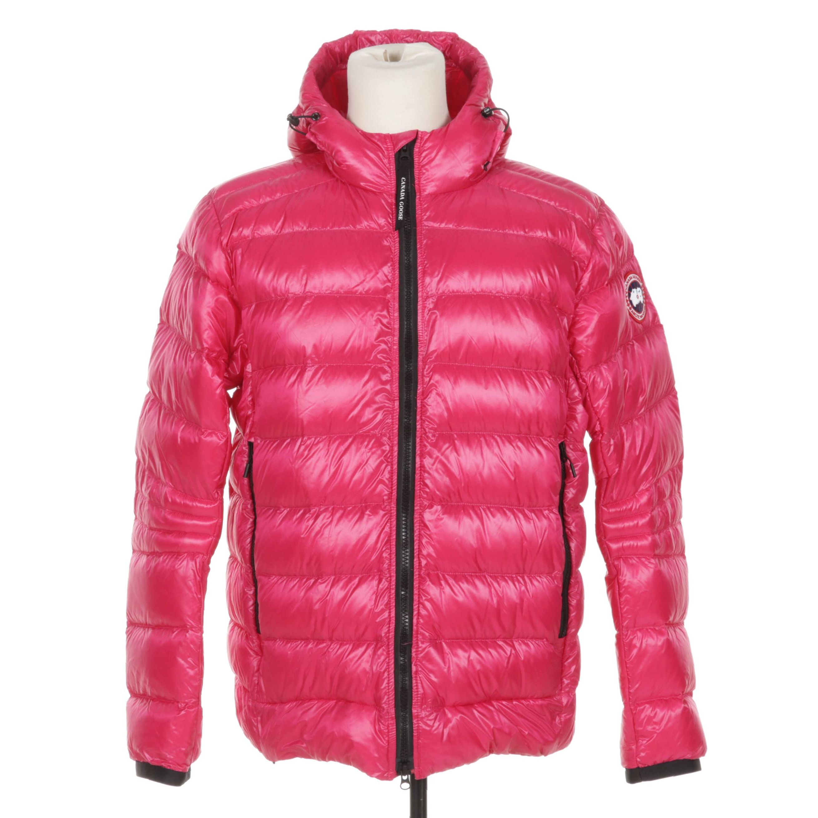 Men's Canada Goose Puffer Jacket In Burdock Pink