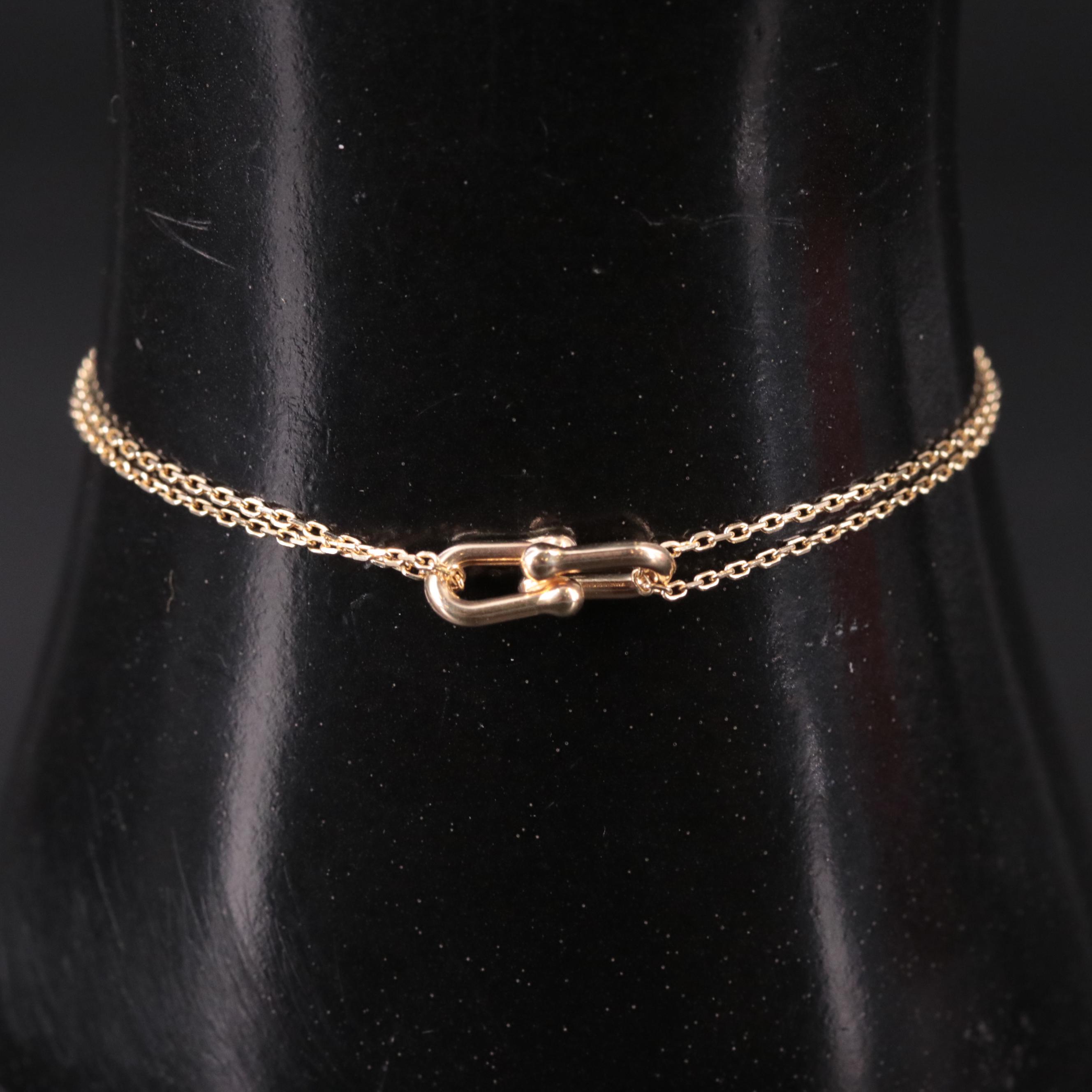 14K Interlocking Bracelet