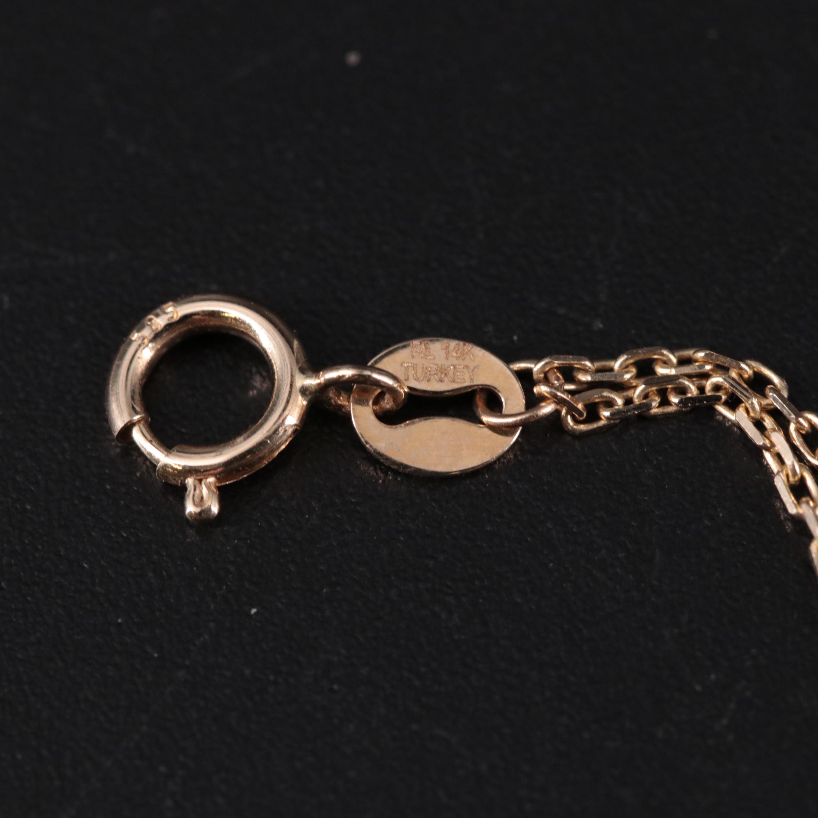 14K Interlocking Bracelet