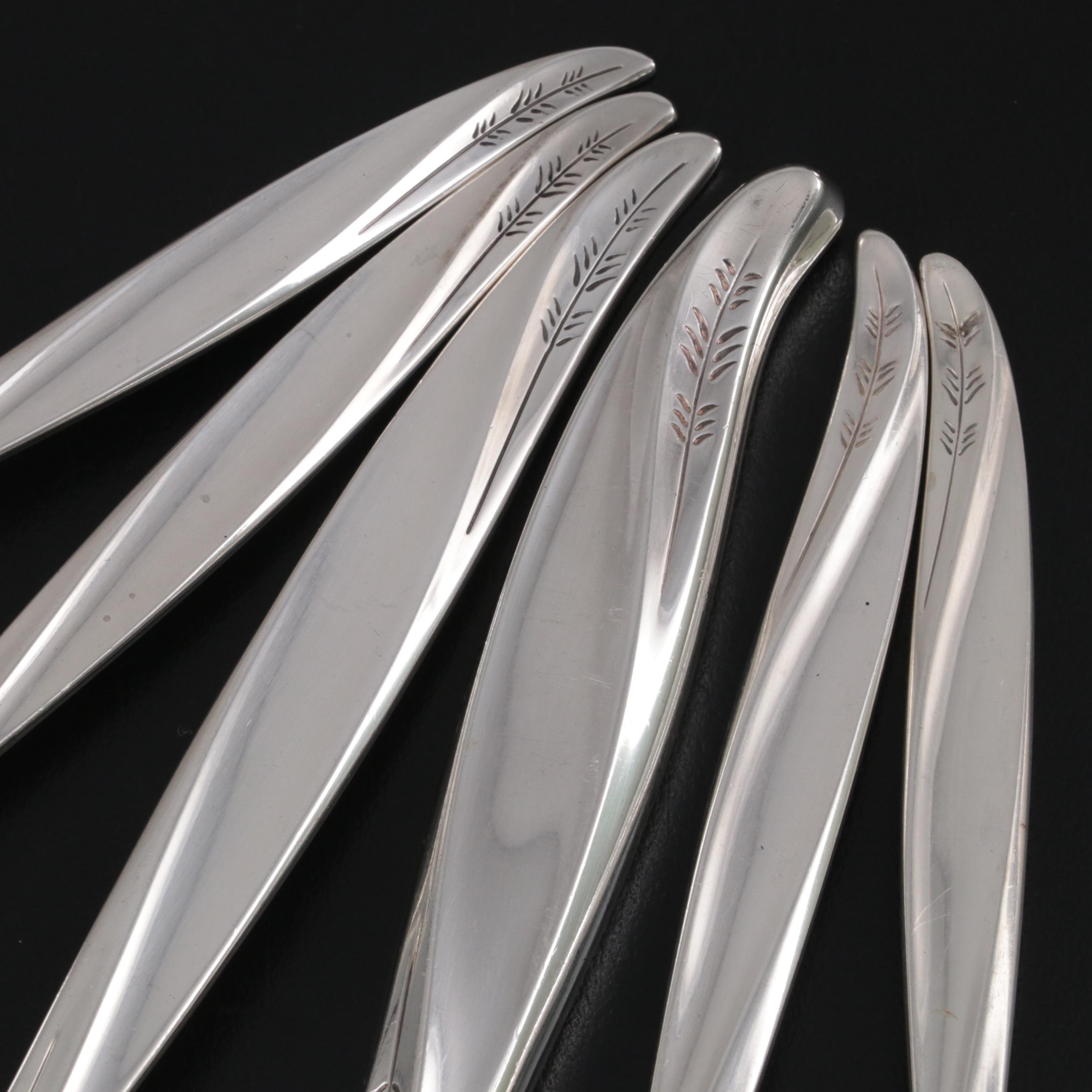 International Silver "Pine Spray" Sterling Silver Flatware, Mid to Late 20th C.