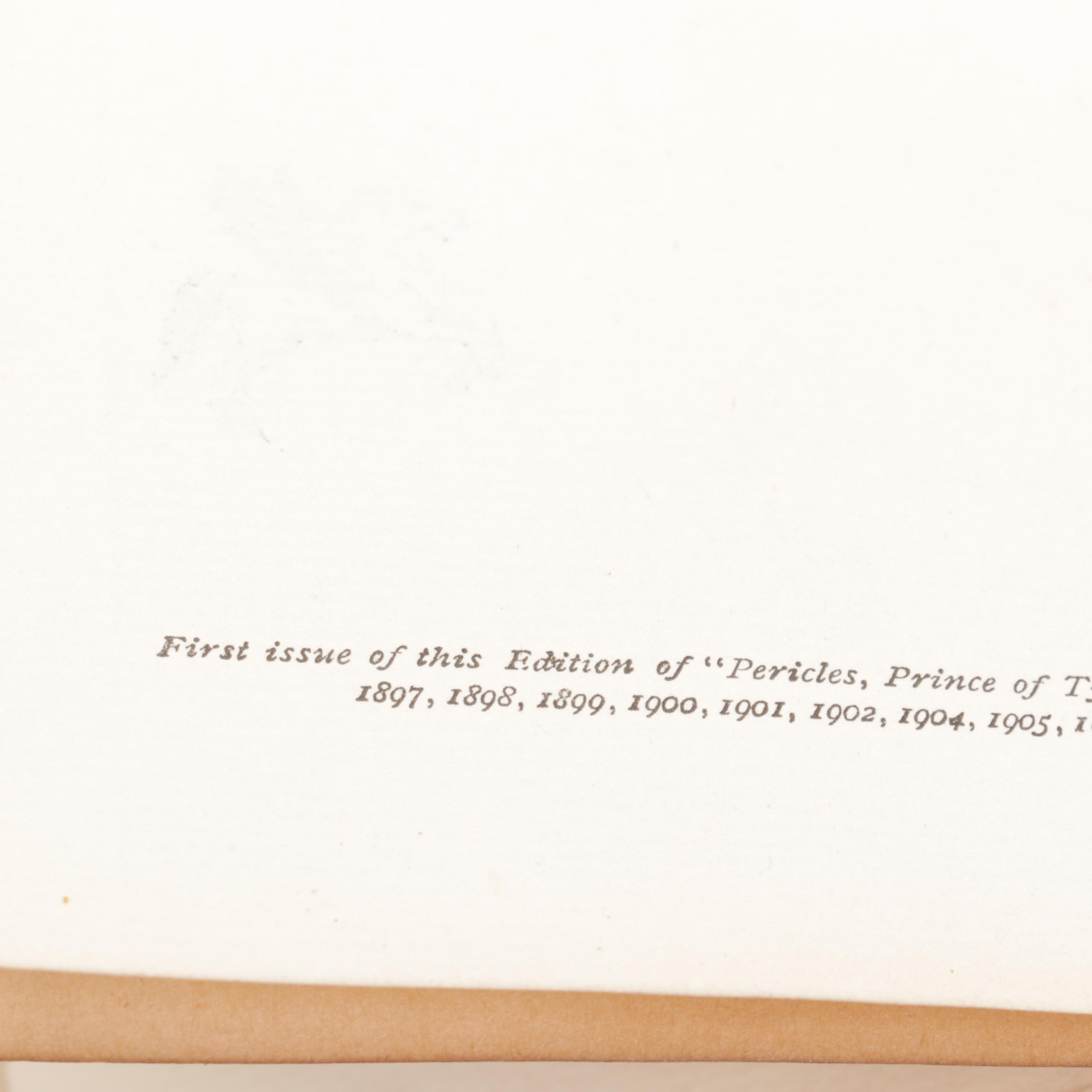 Leather Bound "The Temple Shakespeare" Partial Set, Early 20th Century