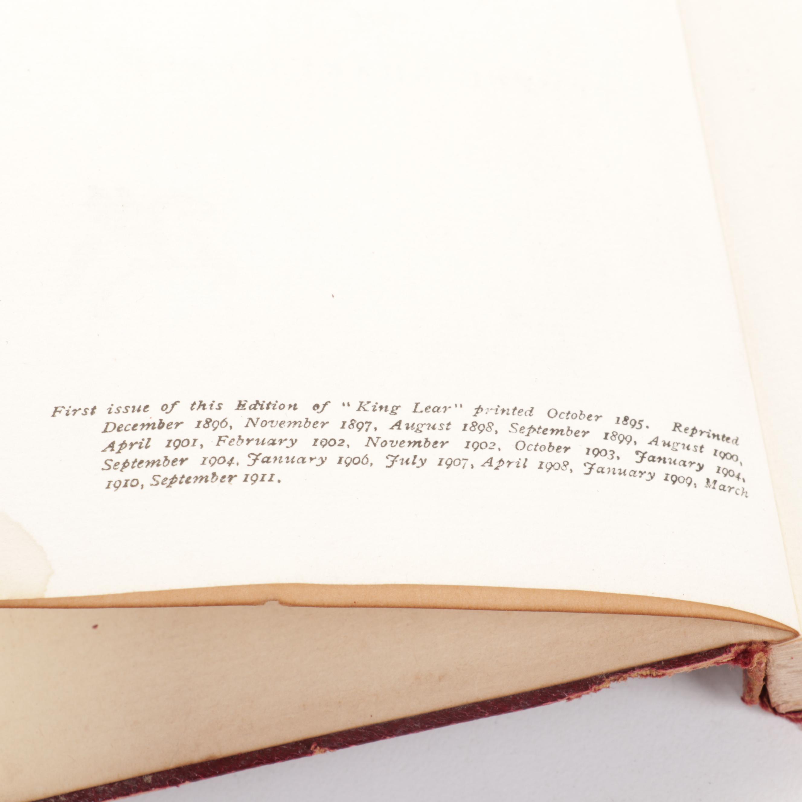 Leather Bound "The Temple Shakespeare" Partial Set, Early 20th Century