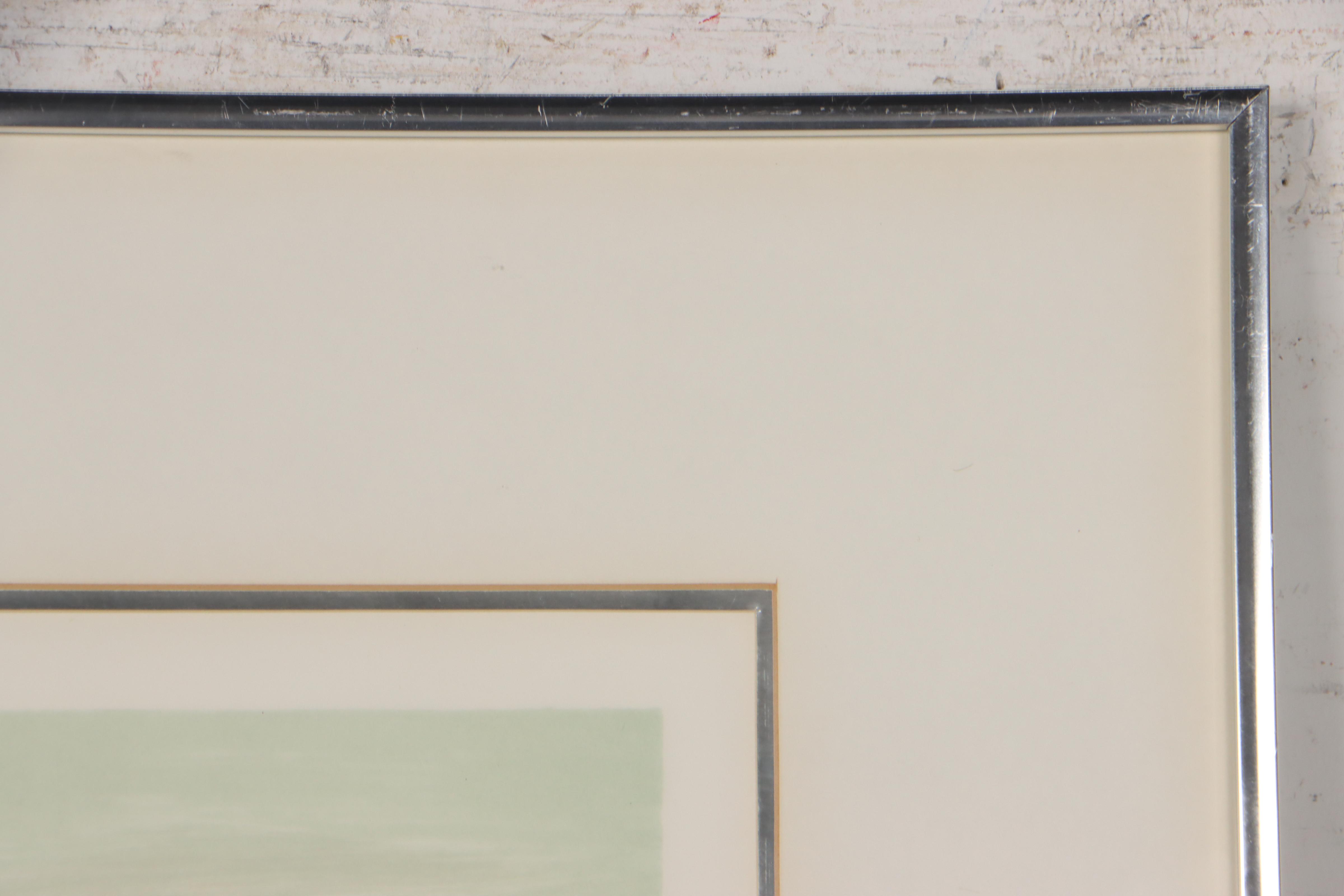 Constant Le Breton Color Lithograph "Heure d'antile," Circa 1970