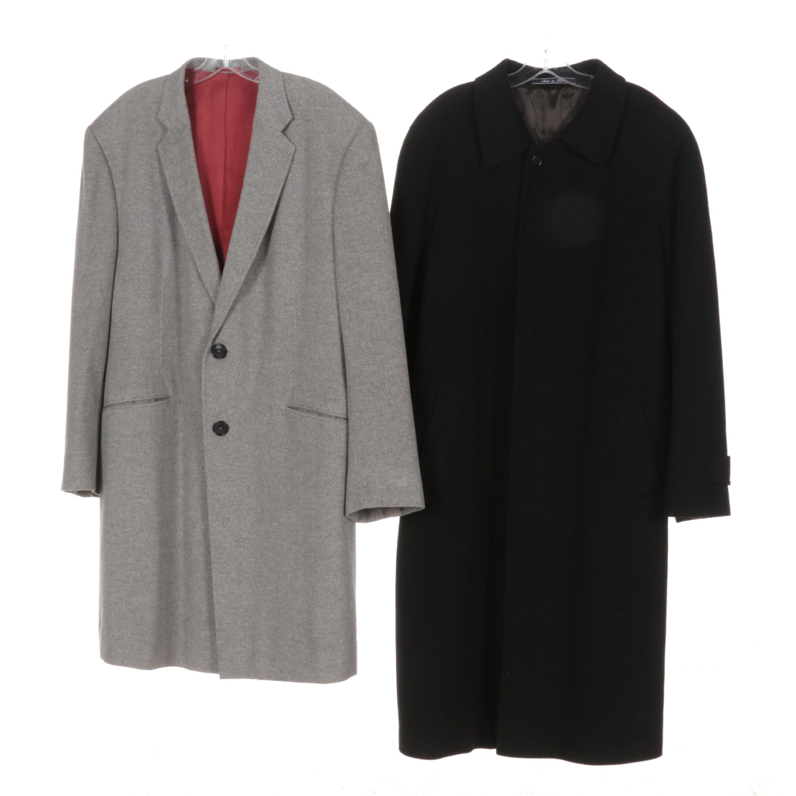 Men's Italian Made Cashmere and Wool Peacoats